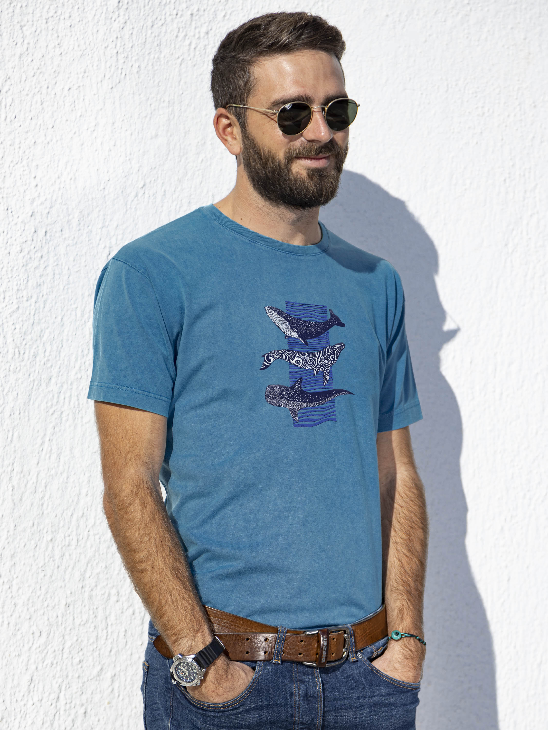 Big Whale - Stonewashed T-Shirts