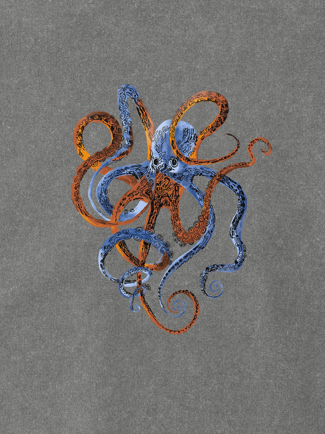 Octopus - Stonewashed T-Shirts