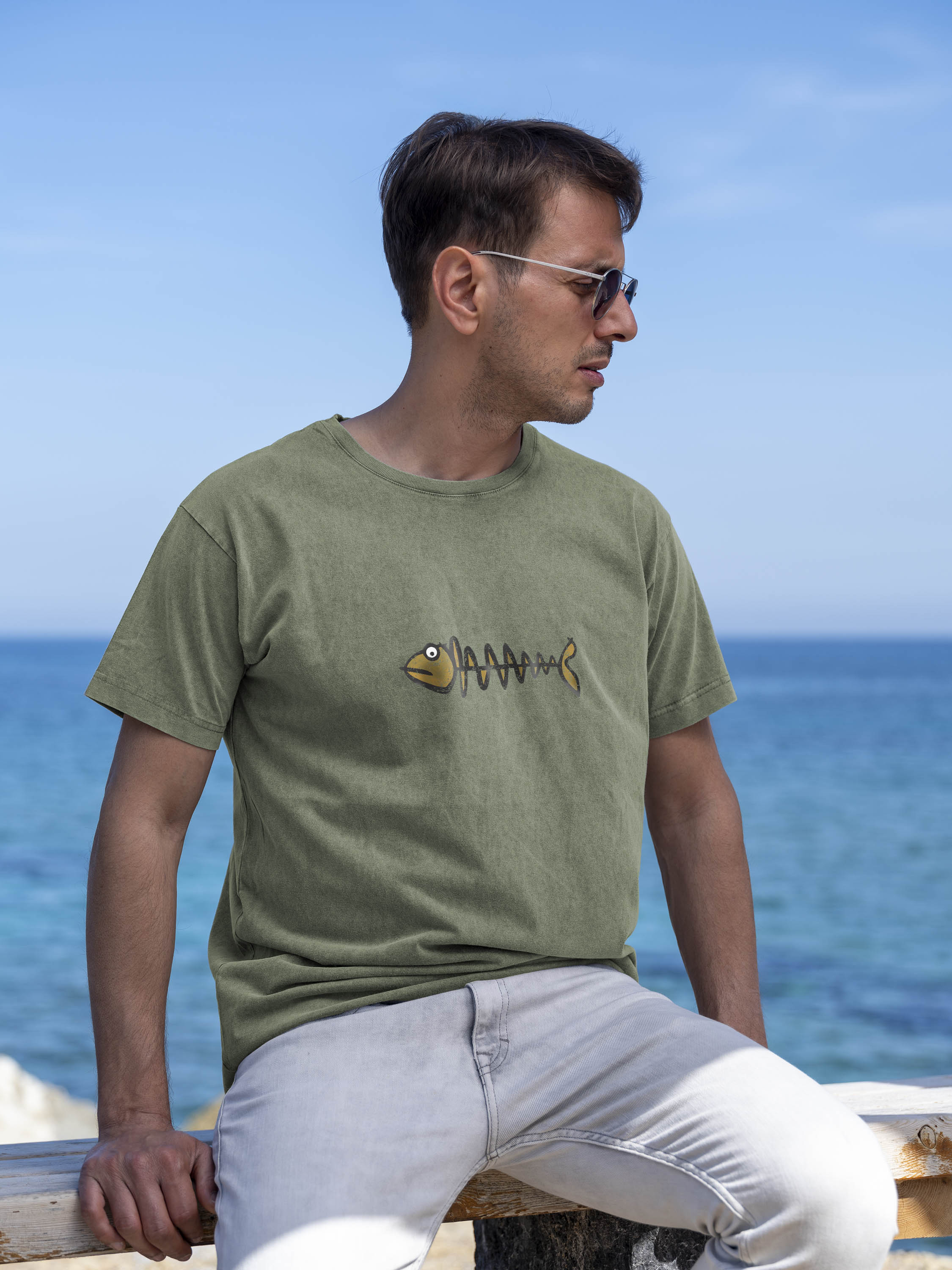 Fishbone Vibes - Stonewashed T-Shirts