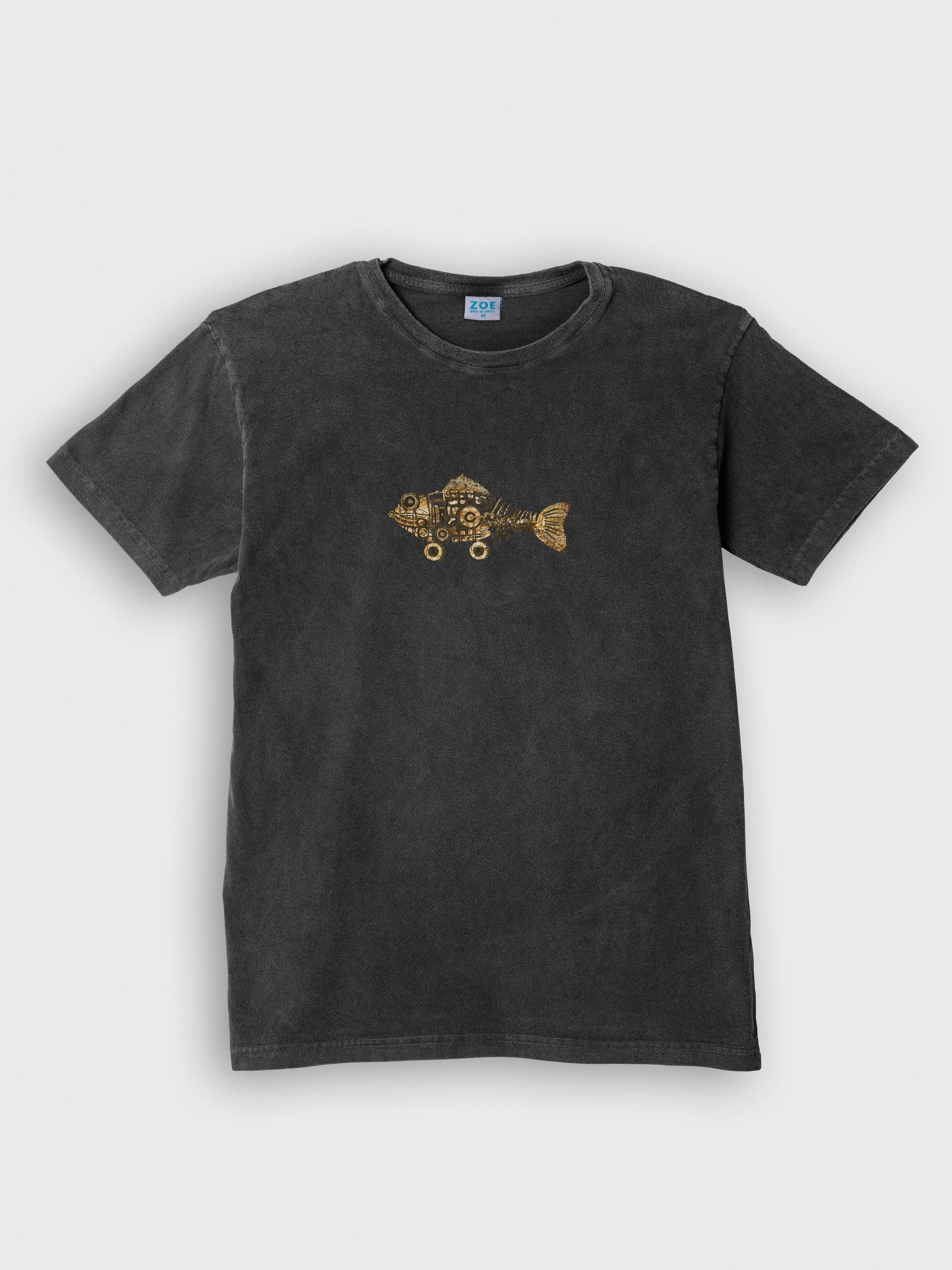 Golden gears of the Deep - Stonewashed T-Shirts
