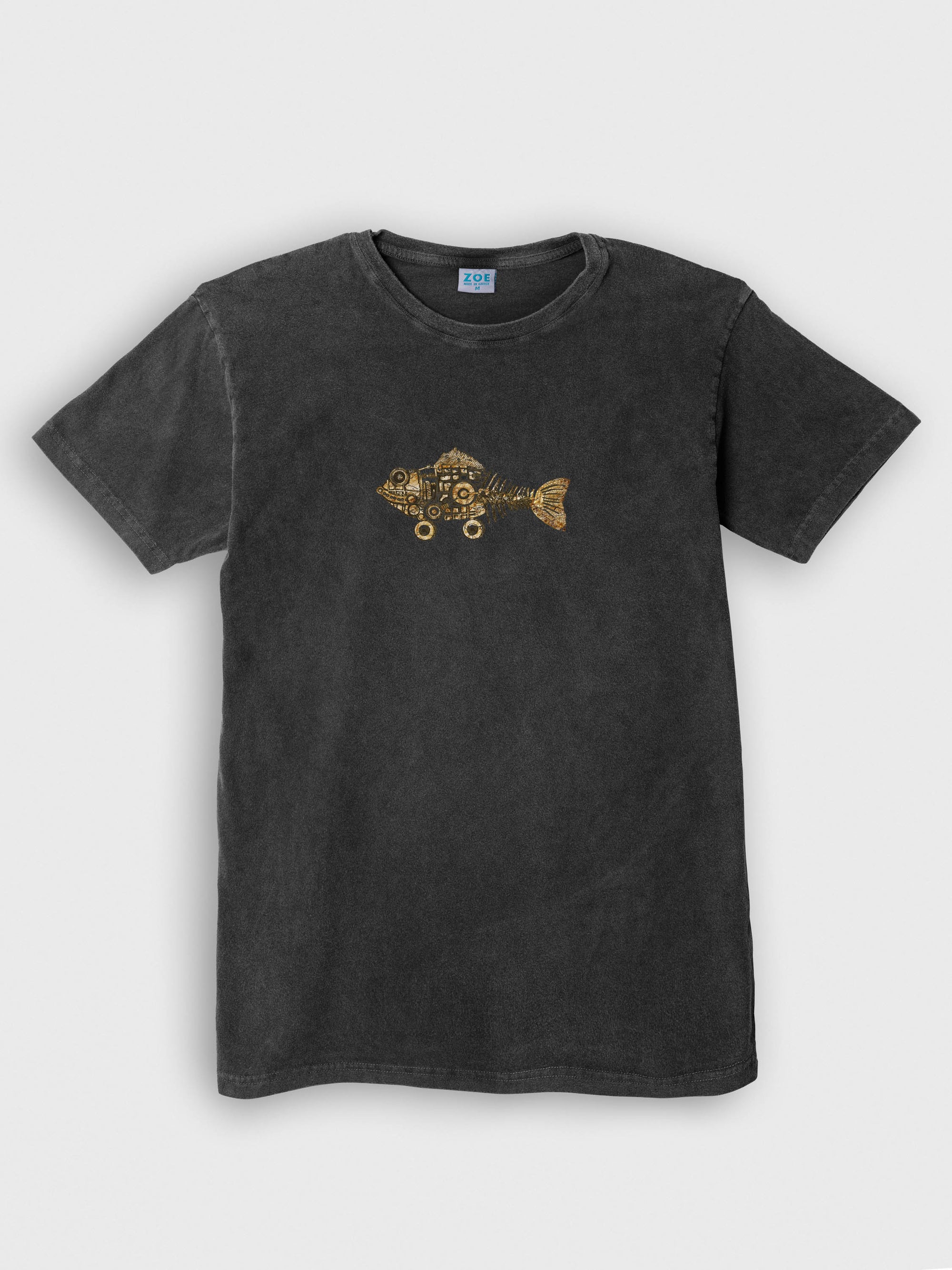 Golden gears of the Deep - Stonewashed T-Shirts