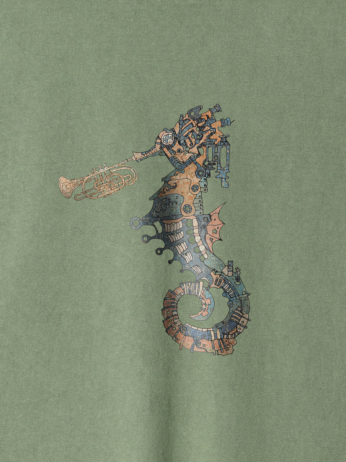 Ballad of the mechanical seahorse - Stonewashed T-Shirts
