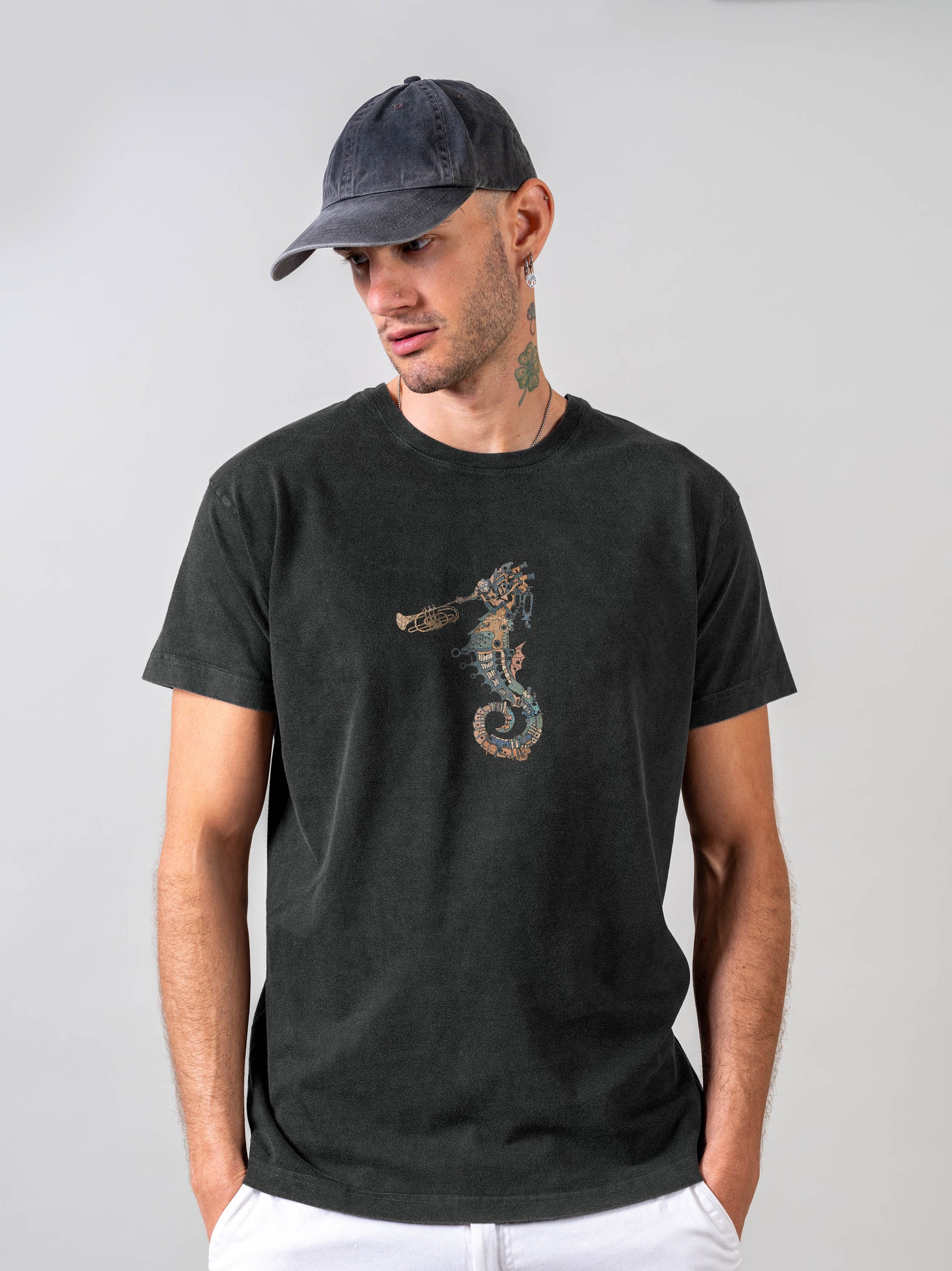 Ballad of the mechanical seahorse - Stonewashed T-Shirts