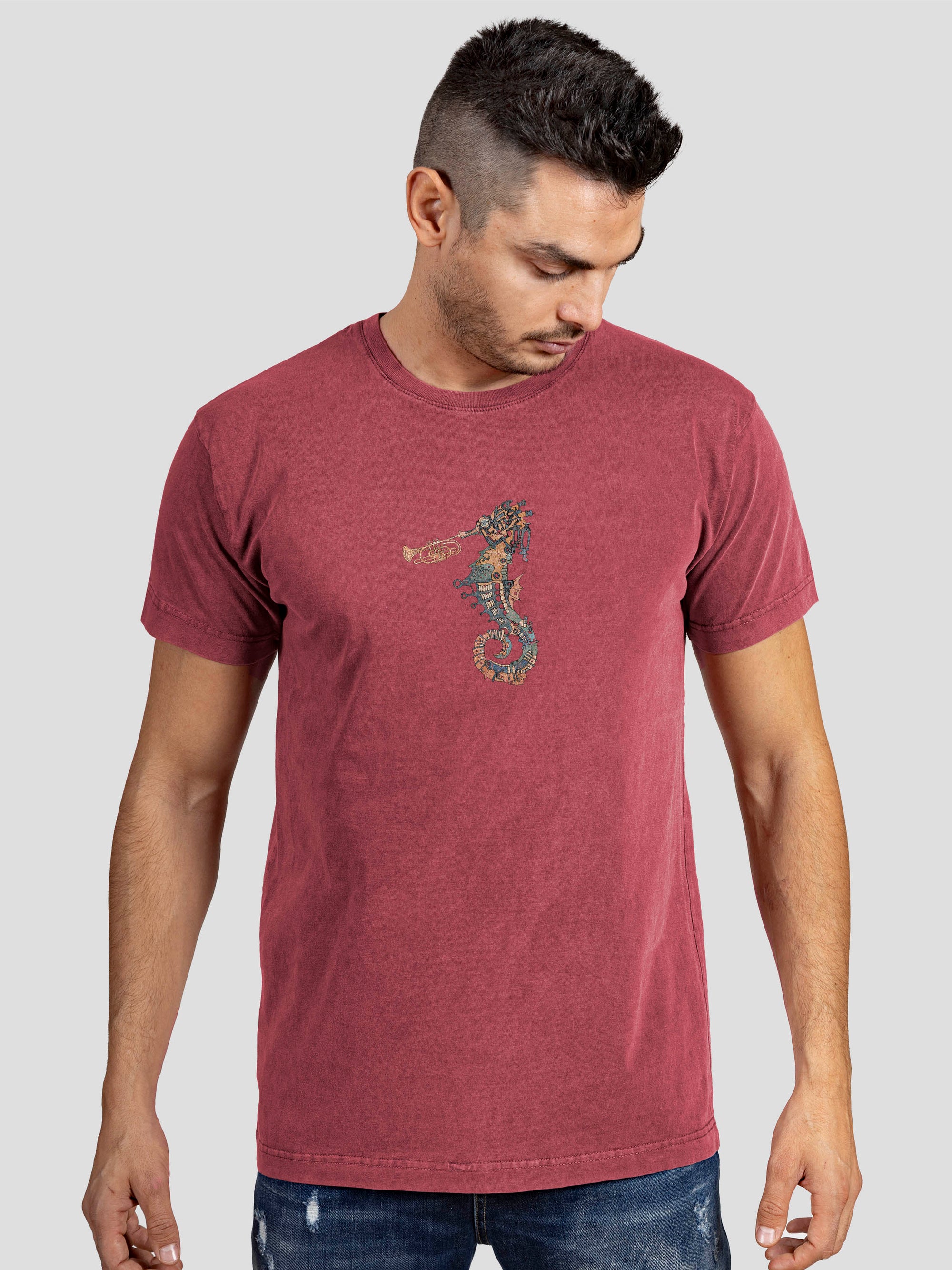 Ballad of the mechanical seahorse - Stonewashed T-Shirts