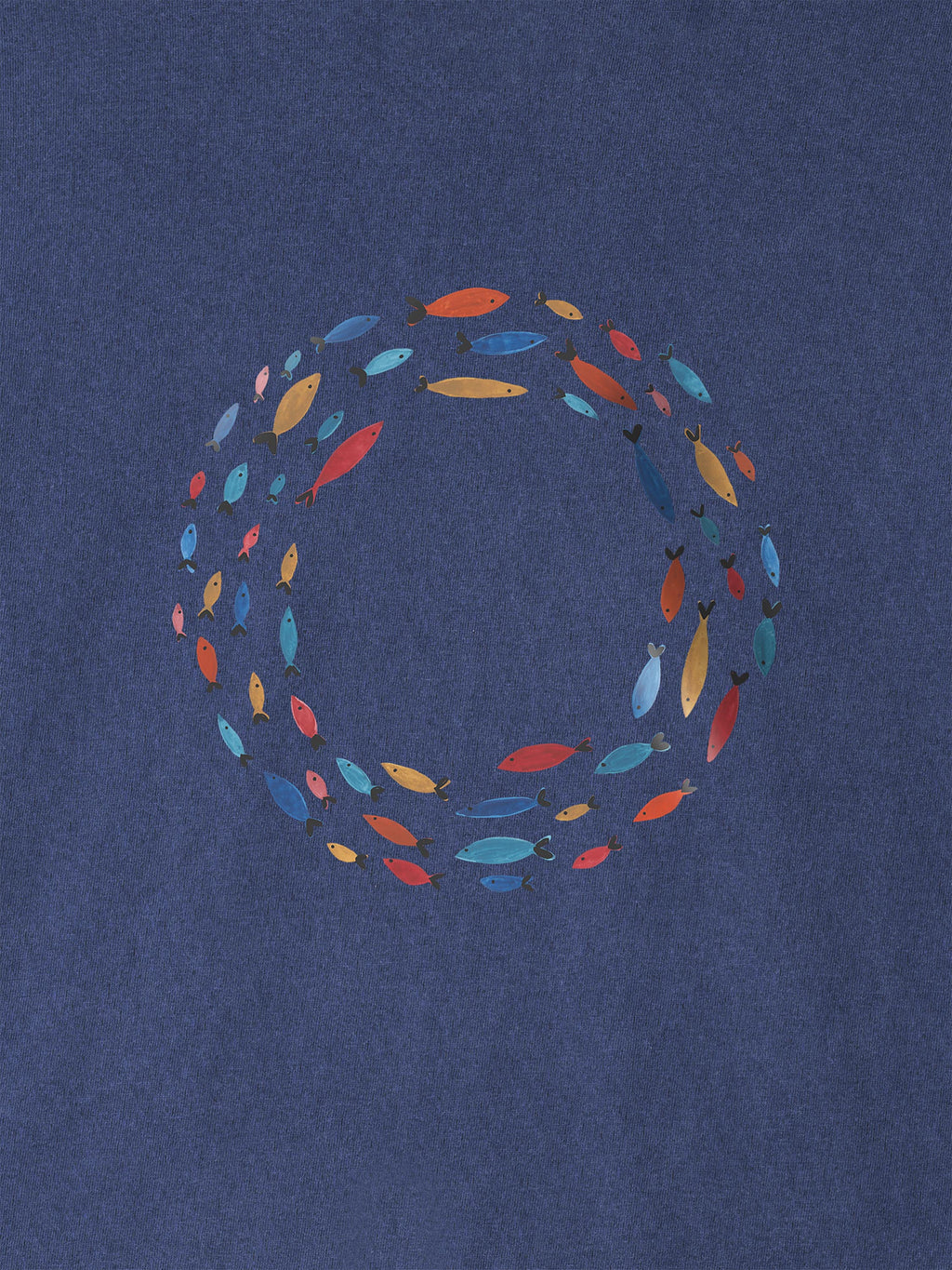 Aegean Fish Circle - Stonewashed T-Shirts