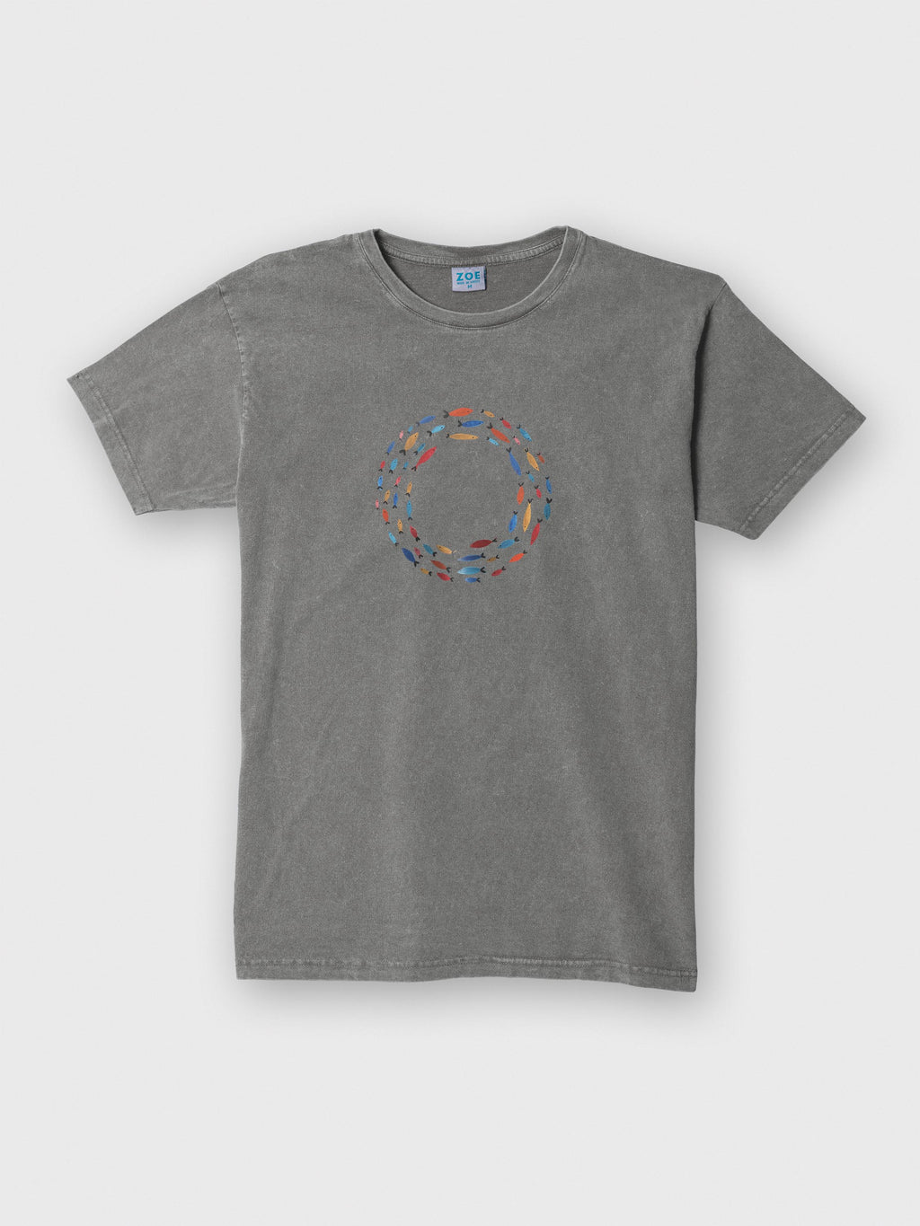 Aegean Fish Circle - Stonewashed T-Shirts