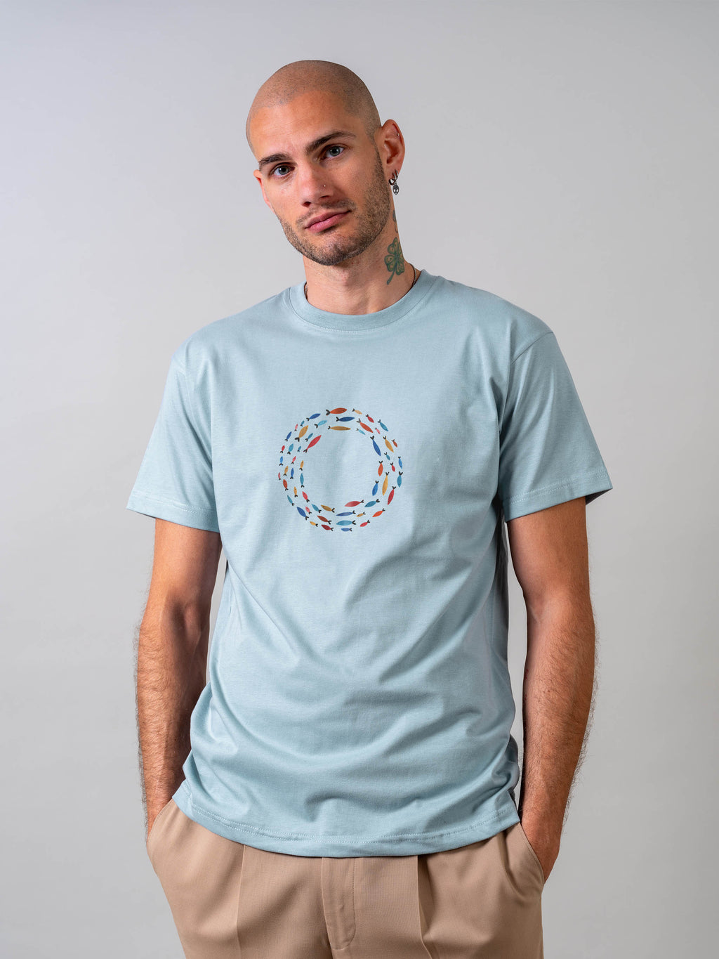 Aegean Fish Circle - Stonewashed T-Shirts