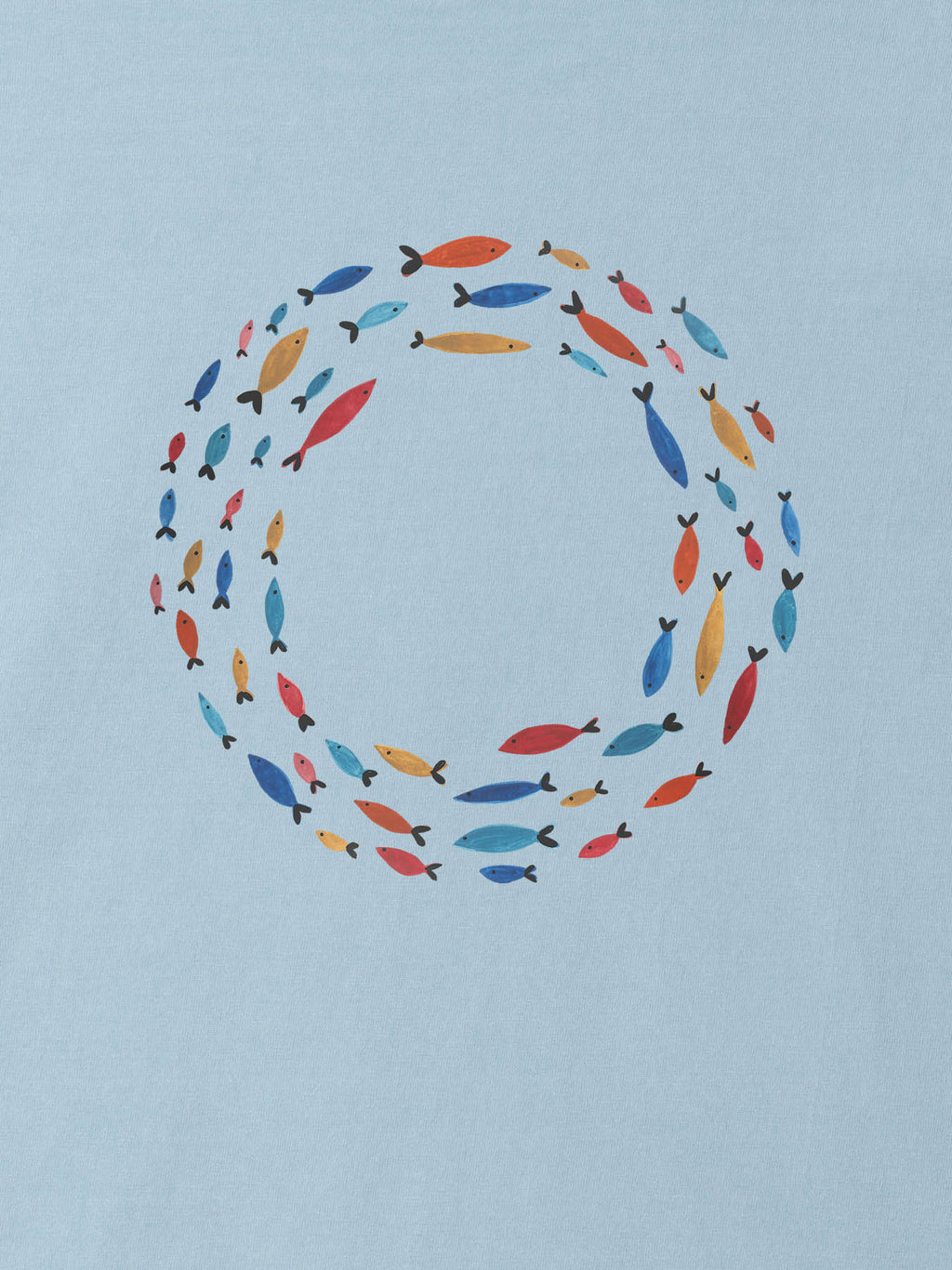 Aegean Fish Circle - Stonewashed T-Shirts