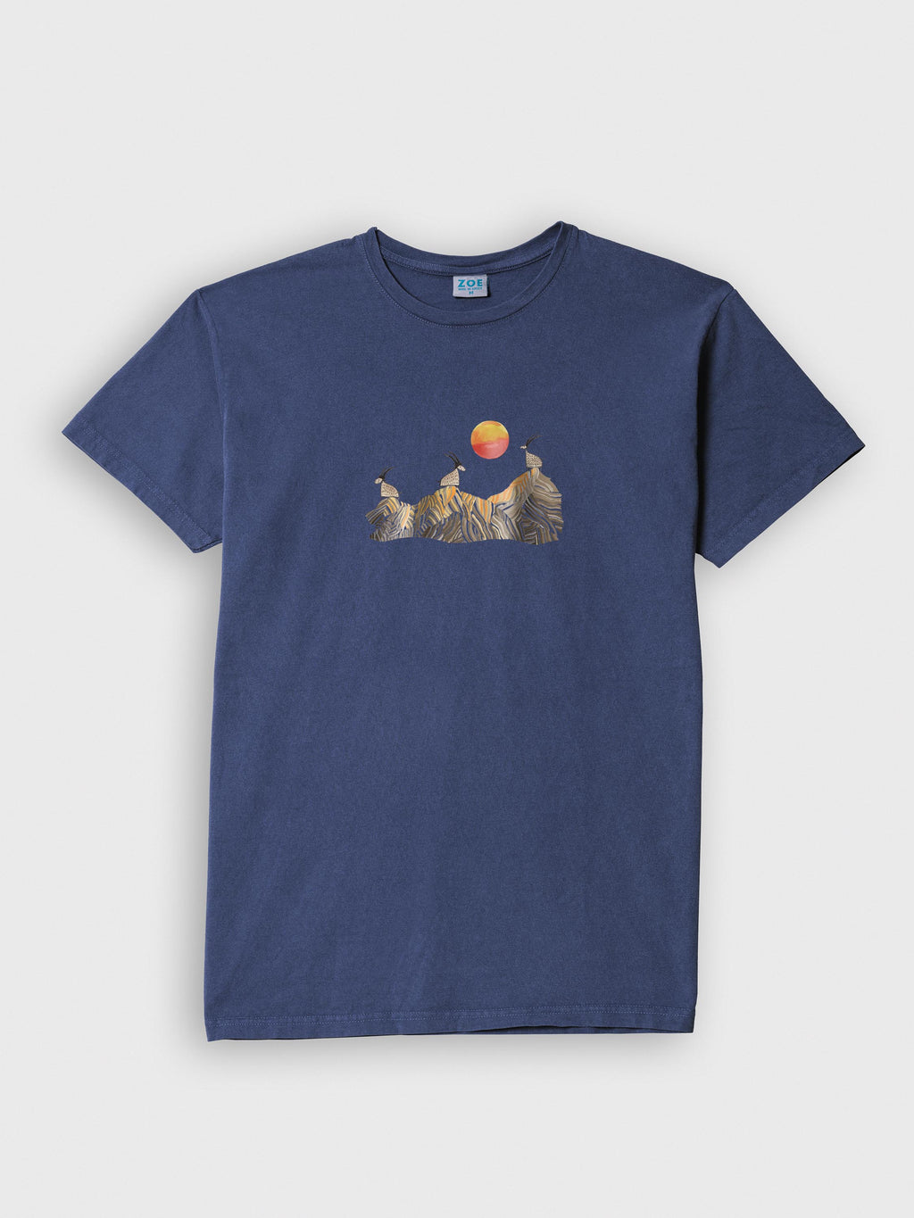 Cretan goats on a jagged ridge - Stonewashed T-Shirts