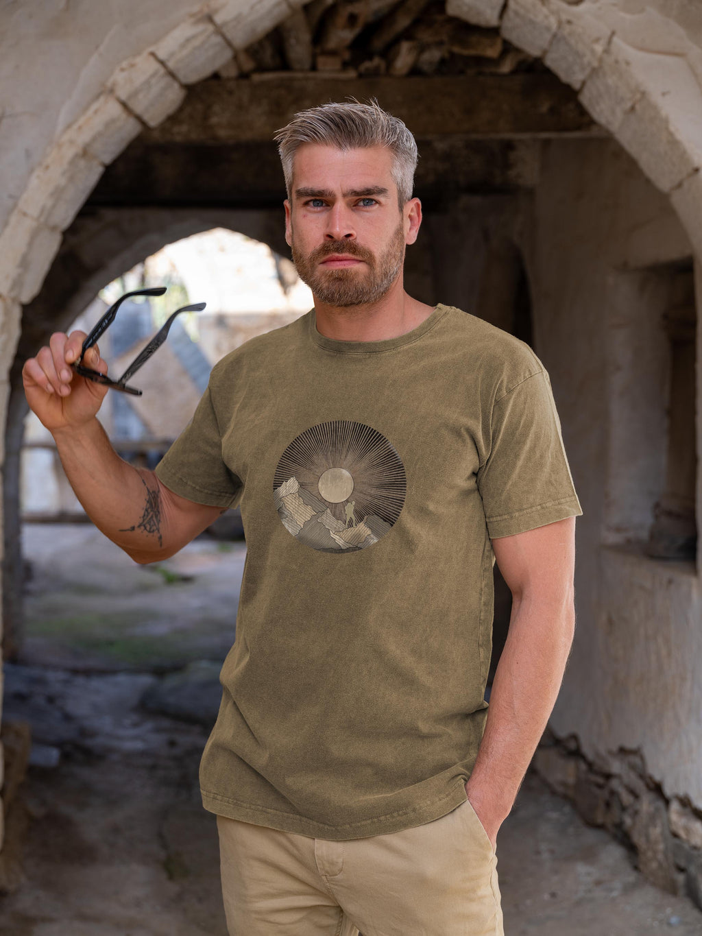 Summit Sun Panorama - Stonewashed T-Shirts