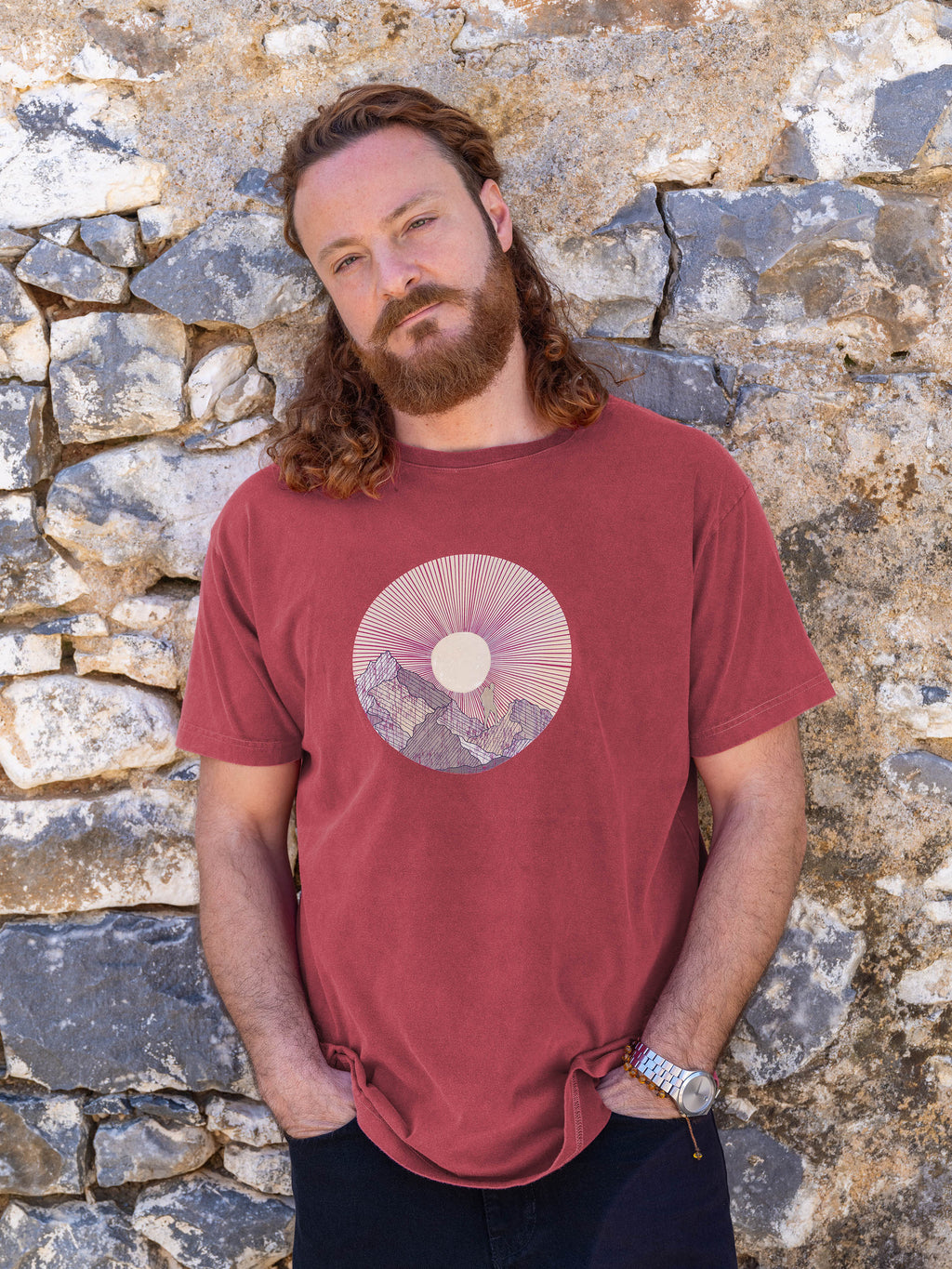 Summit Sun Panorama - Stonewashed T-Shirts
