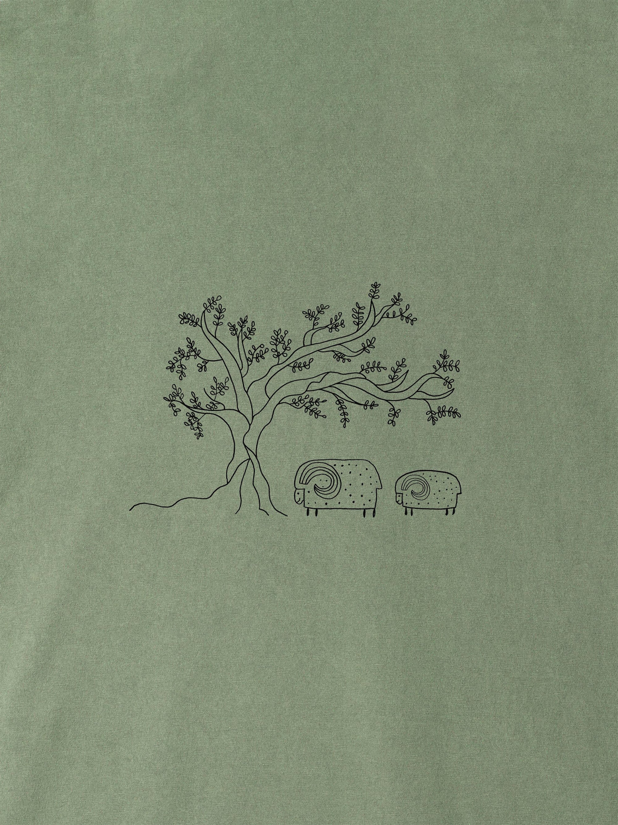 Olive Tree & Sheep - Stonewashed T-Shirts