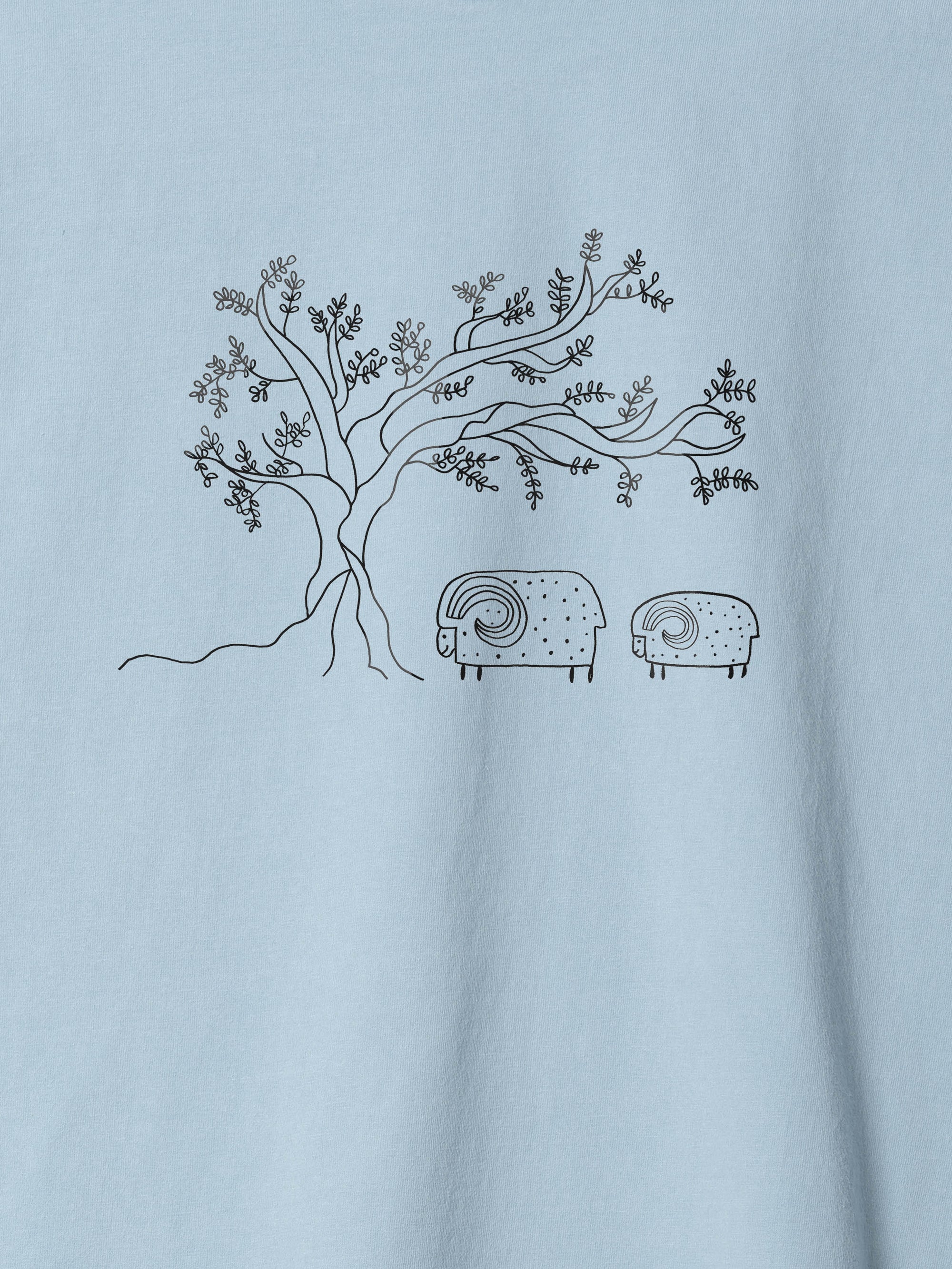 Olive Tree & Sheep - Stonewashed T-Shirts