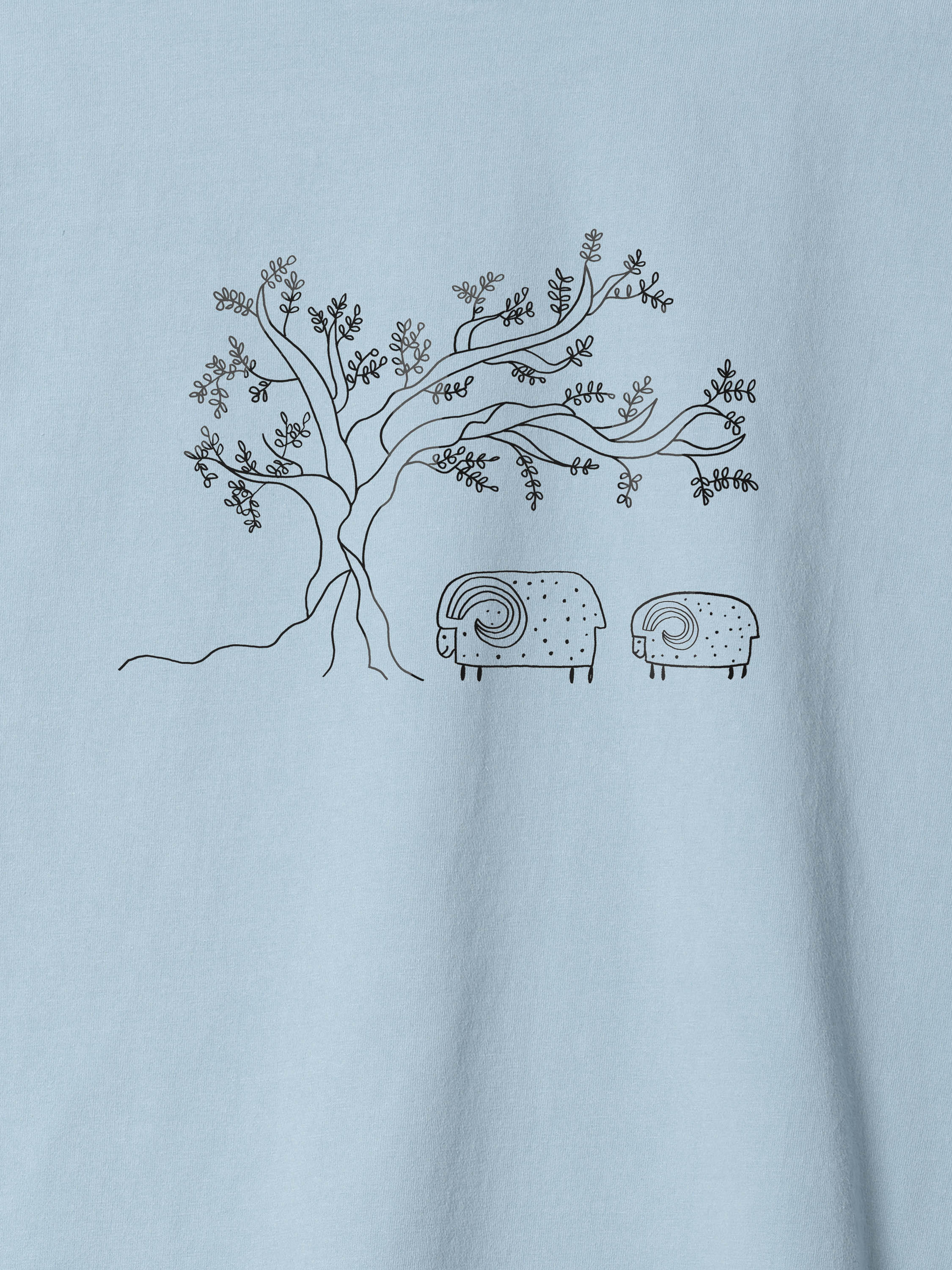 Olive Tree & Sheep - Stonewashed T-Shirts