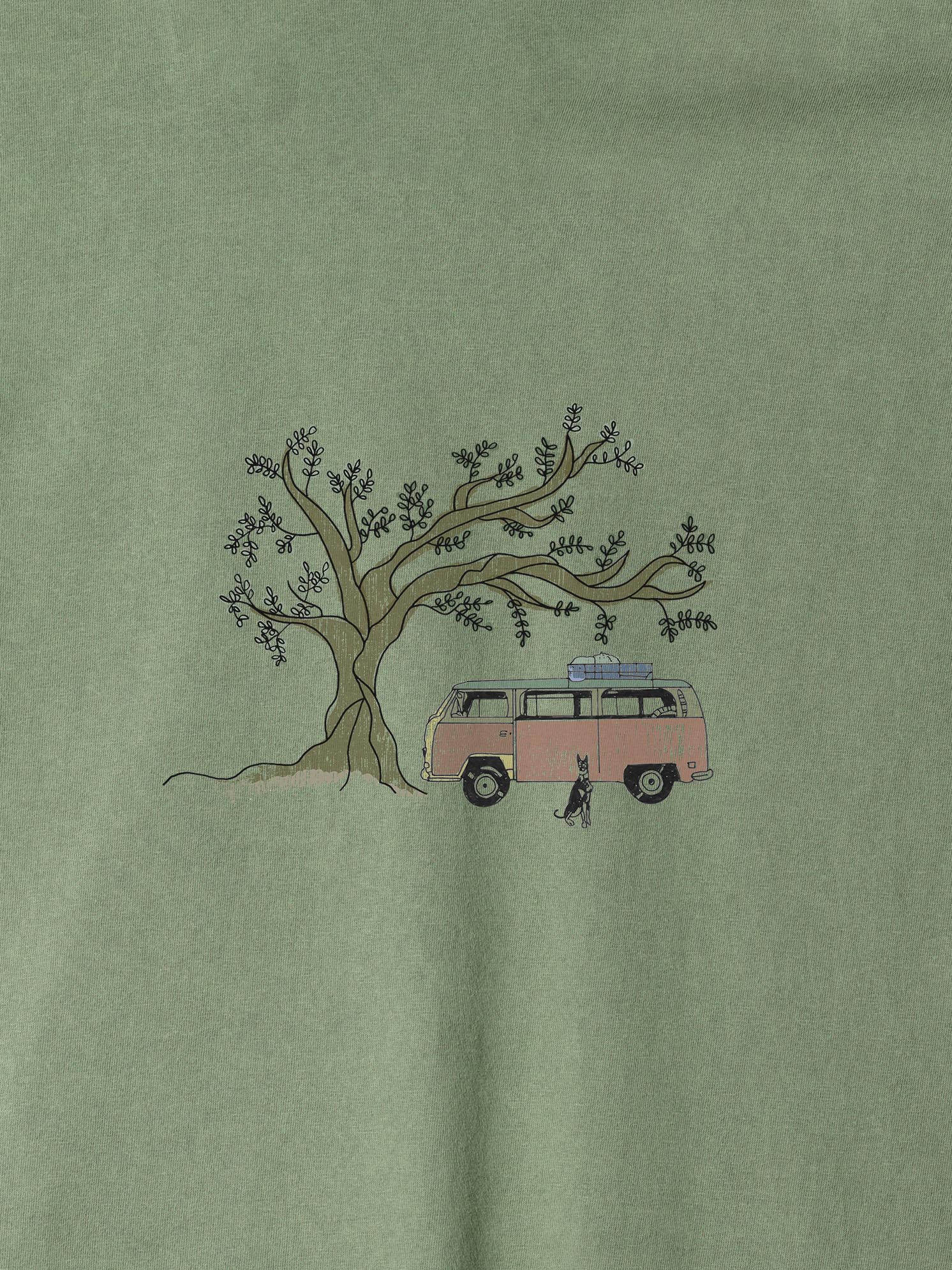 Olive Tree Camper - Stonewashed T-Shirts