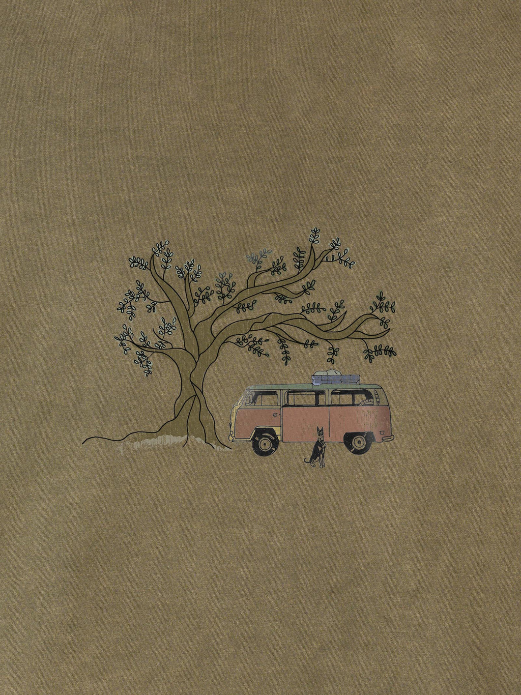 Olive Tree Camper - Stonewashed T-Shirts