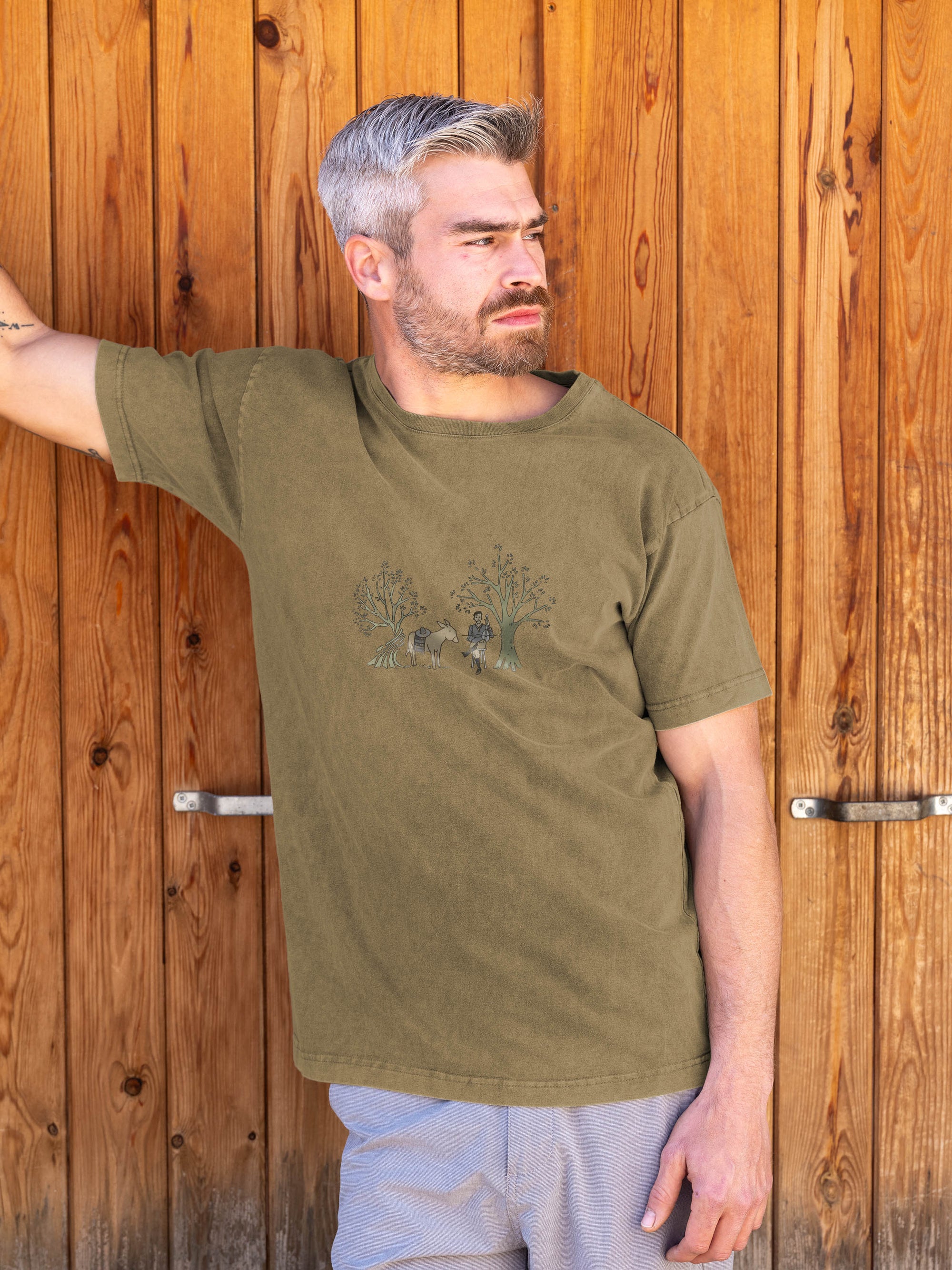 Donkey & Olive Grove  - Stonewashed T-Shirts