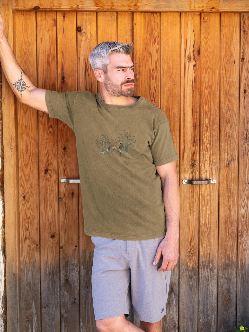 Donkey & Olive Grove  - Stonewashed T-Shirts