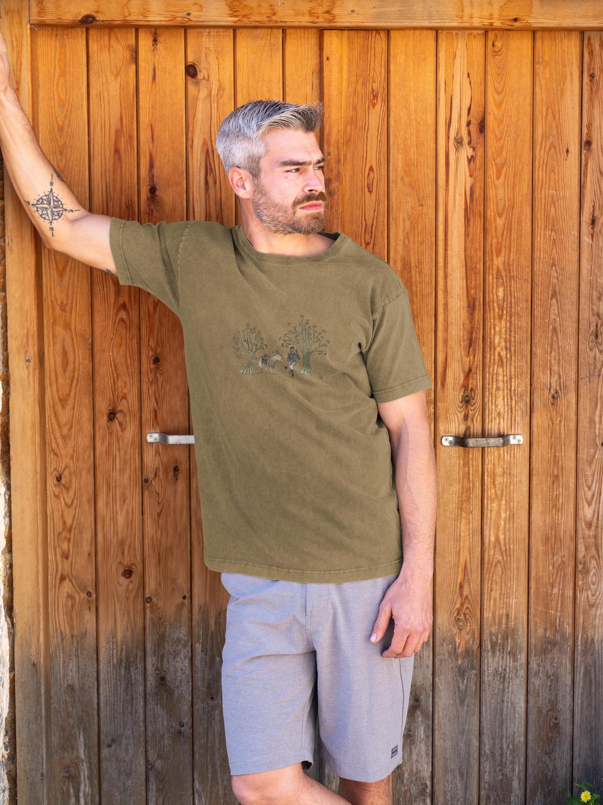 Donkey & Olive Grove  - Stonewashed T-Shirts