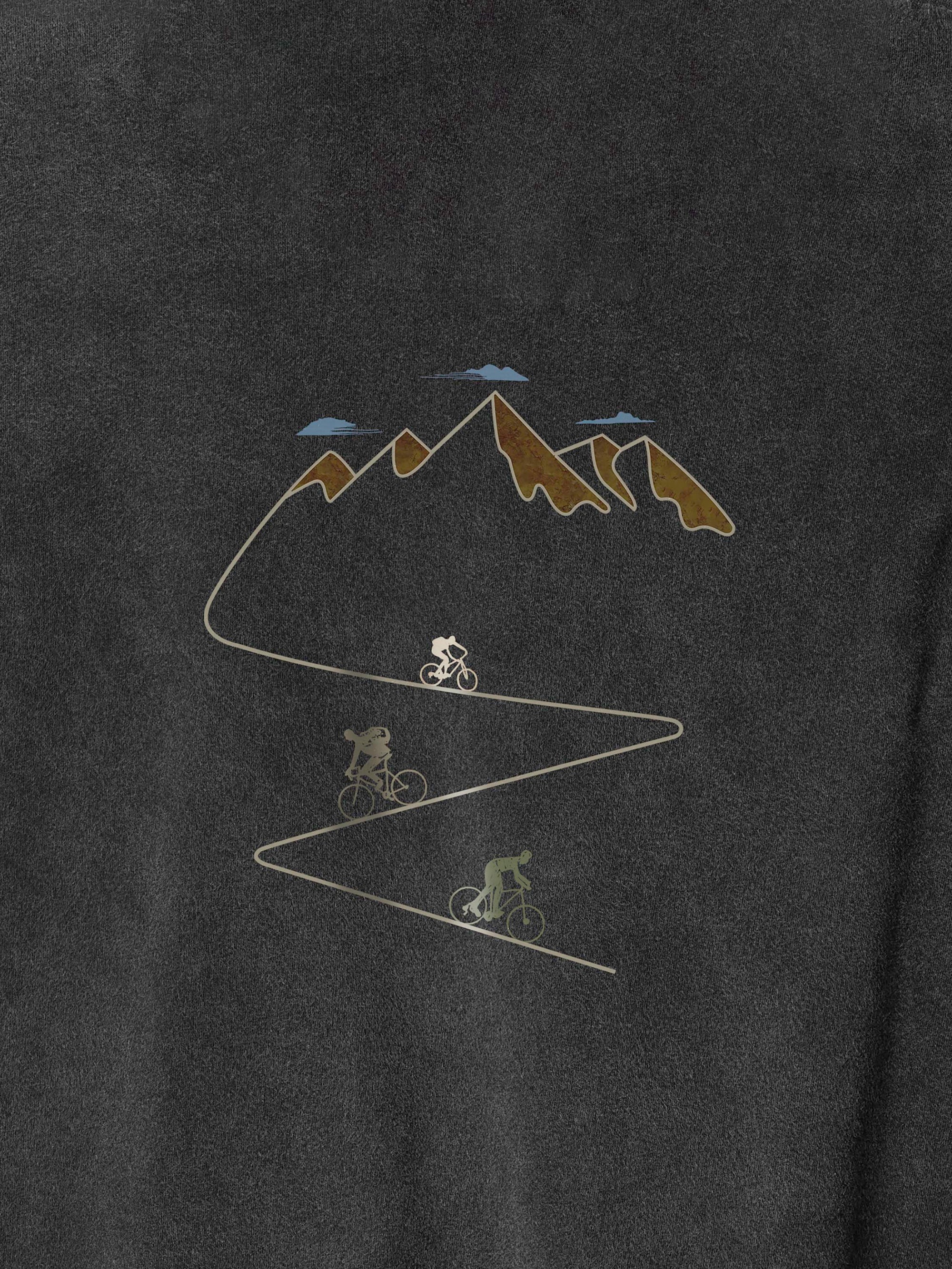 Mountain bike ride - Stonewashed T-Shirts