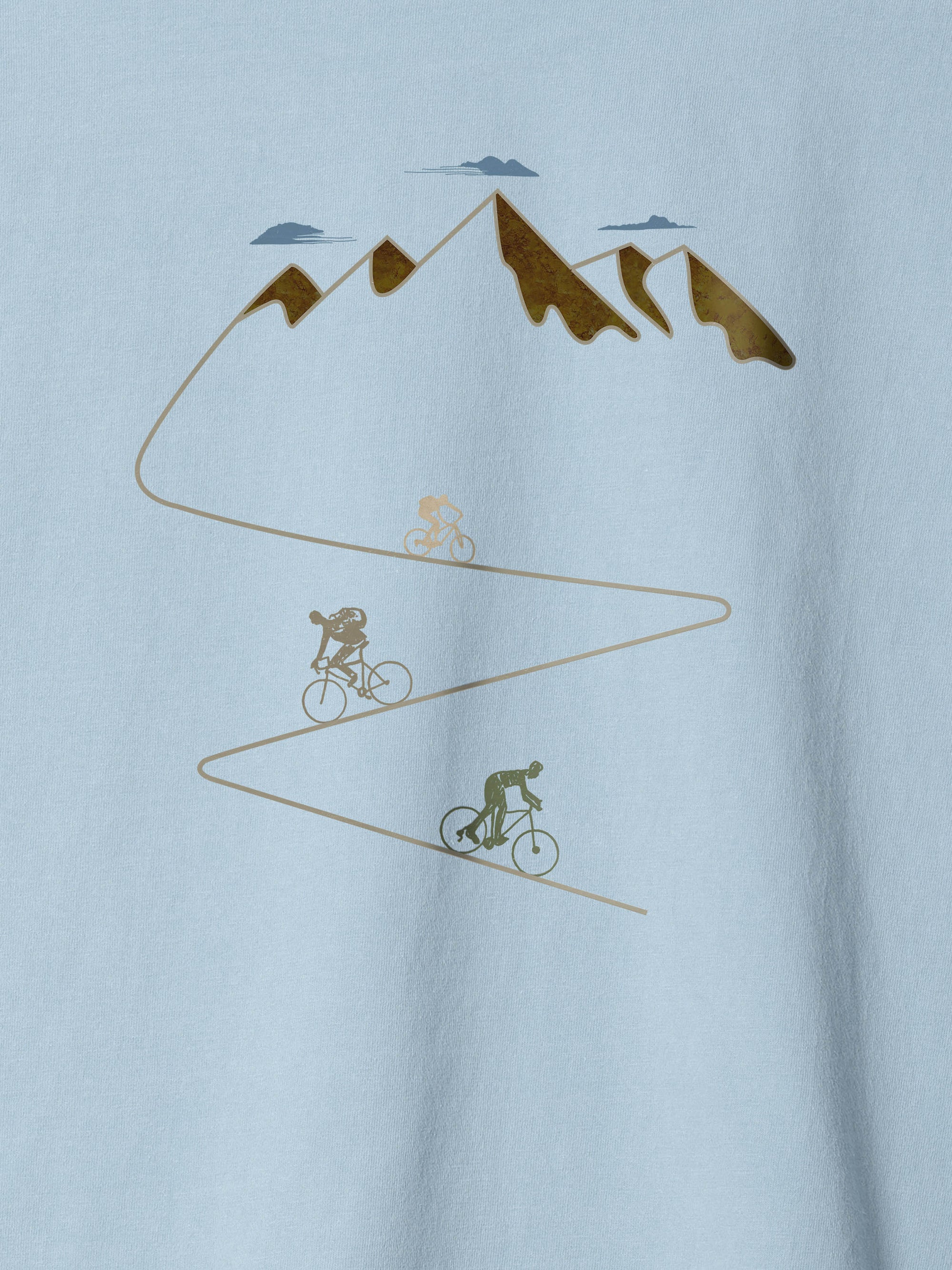 Mountain bike ride - Stonewashed T-Shirts