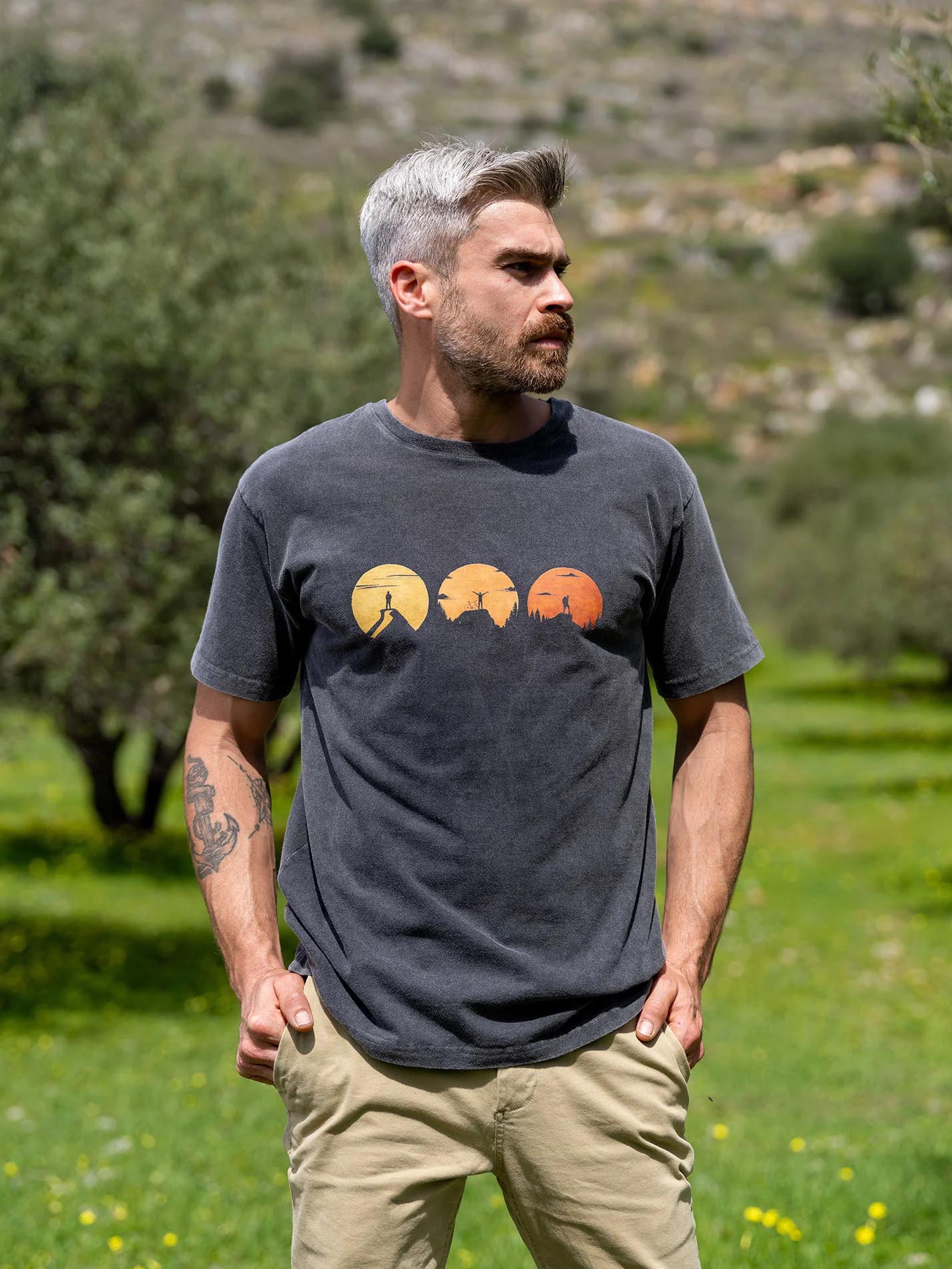 Sunset Silhouettes - Stonewashed T-Shirts