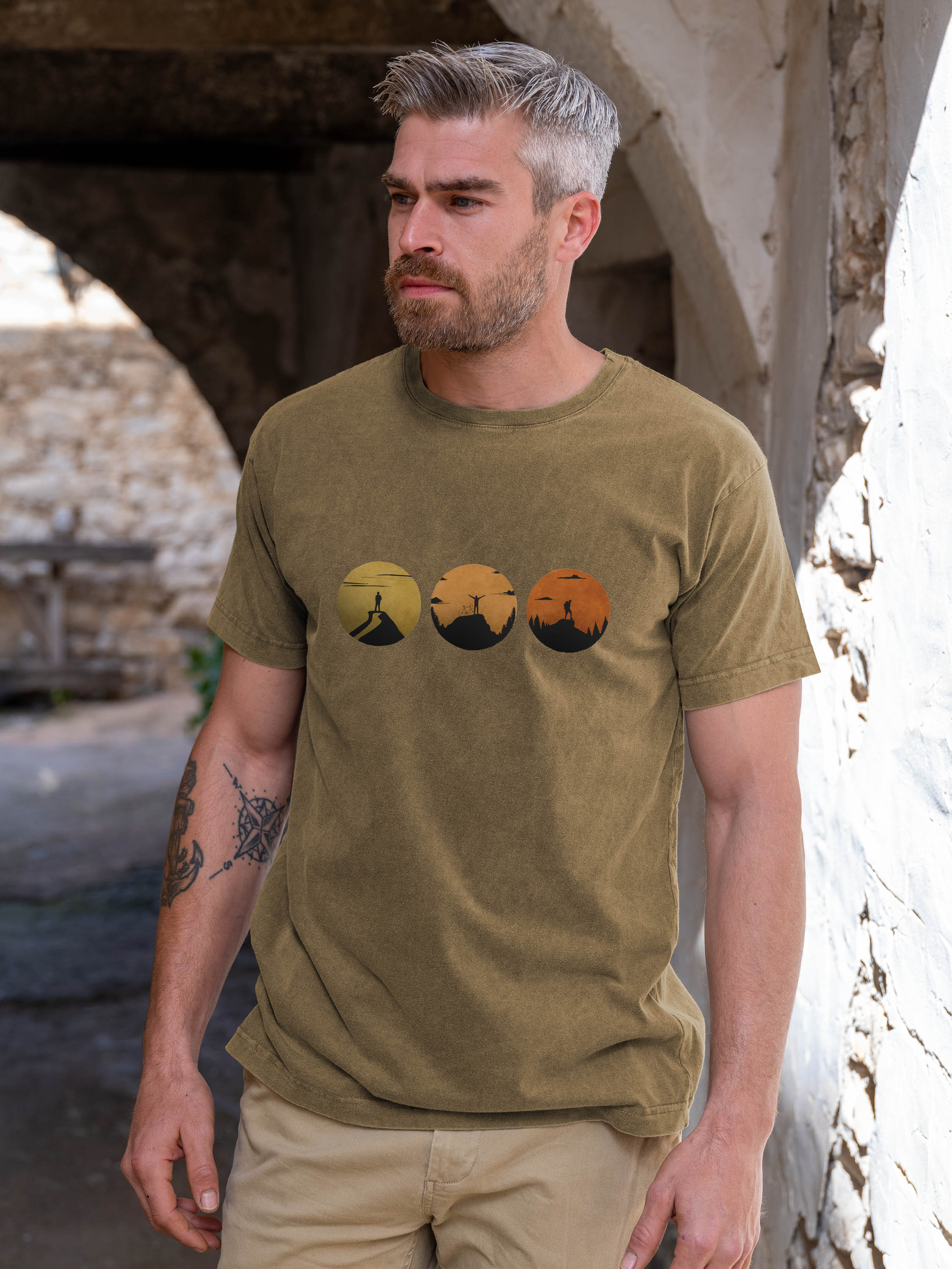 Sunset Silhouettes - Stonewashed T-Shirts