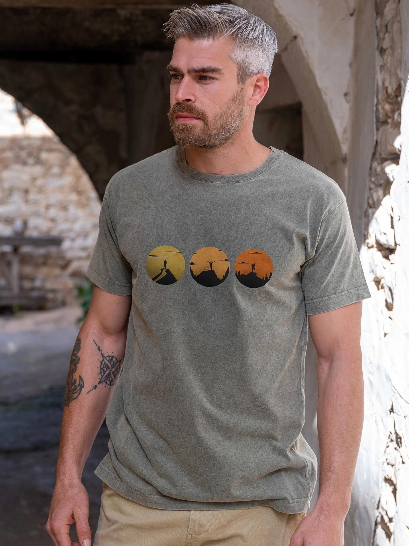 Sunset Silhouettes - Stonewashed T-Shirts