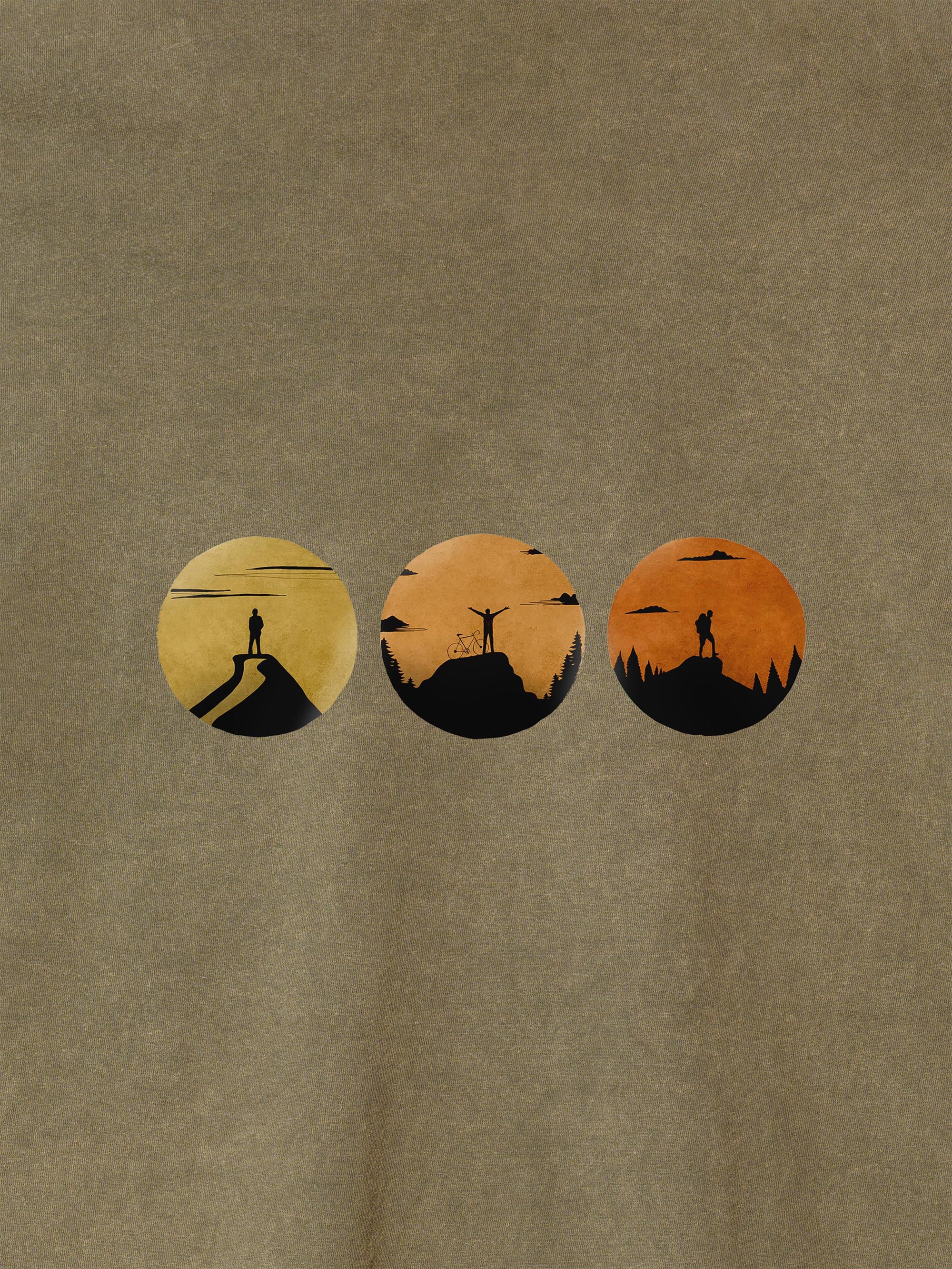 Sunset Silhouettes - Stonewashed T-Shirts