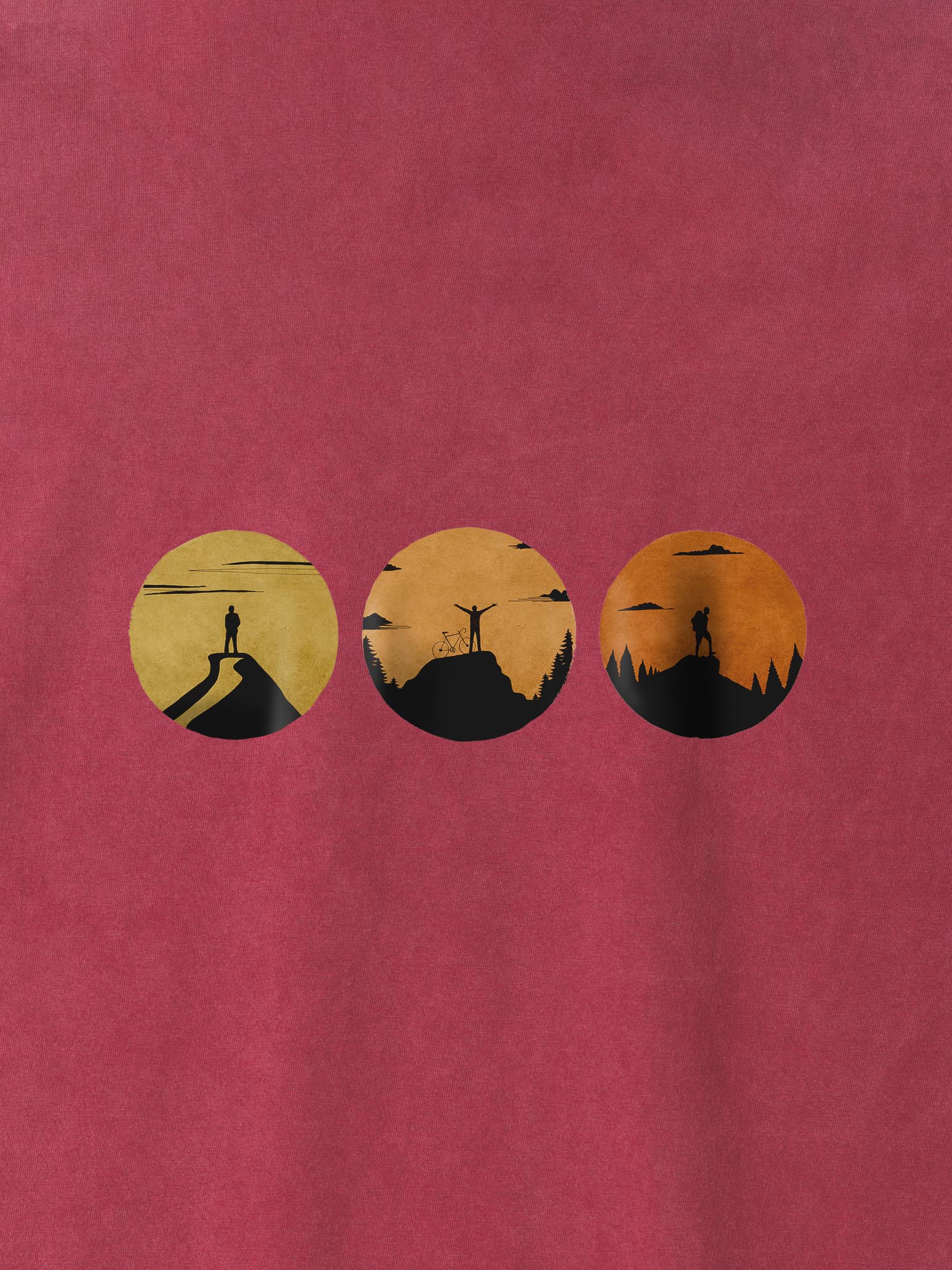 Sunset Silhouettes - Stonewashed T-Shirts