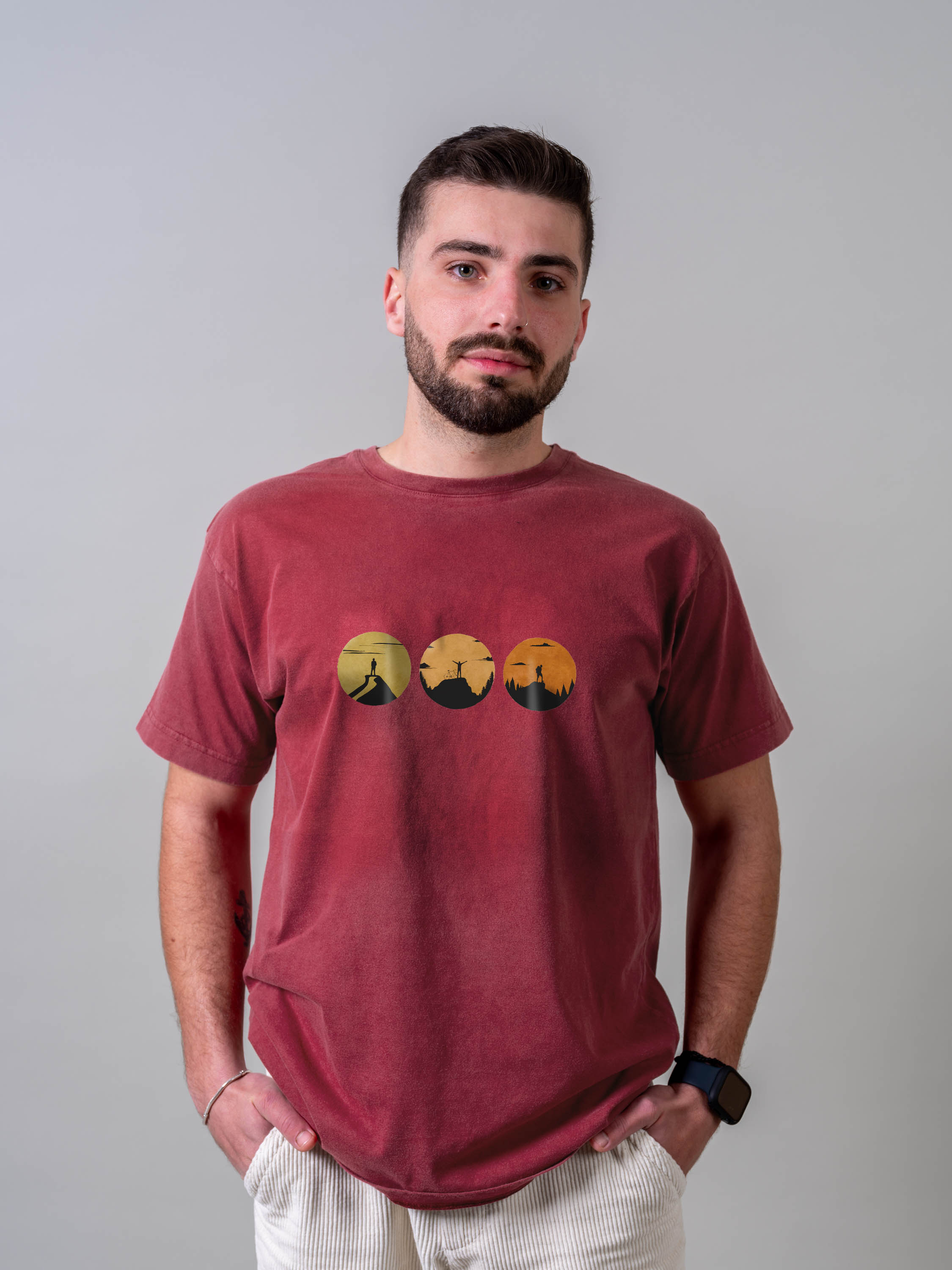 Sunset Silhouettes - Stonewashed T-Shirts