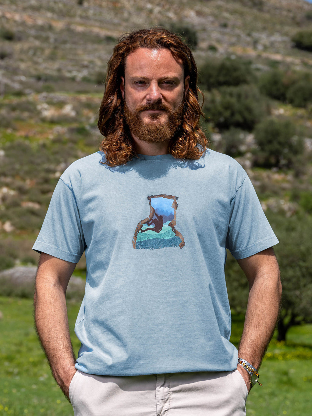 Cretan rock climber - Stonewashed T-Shirts