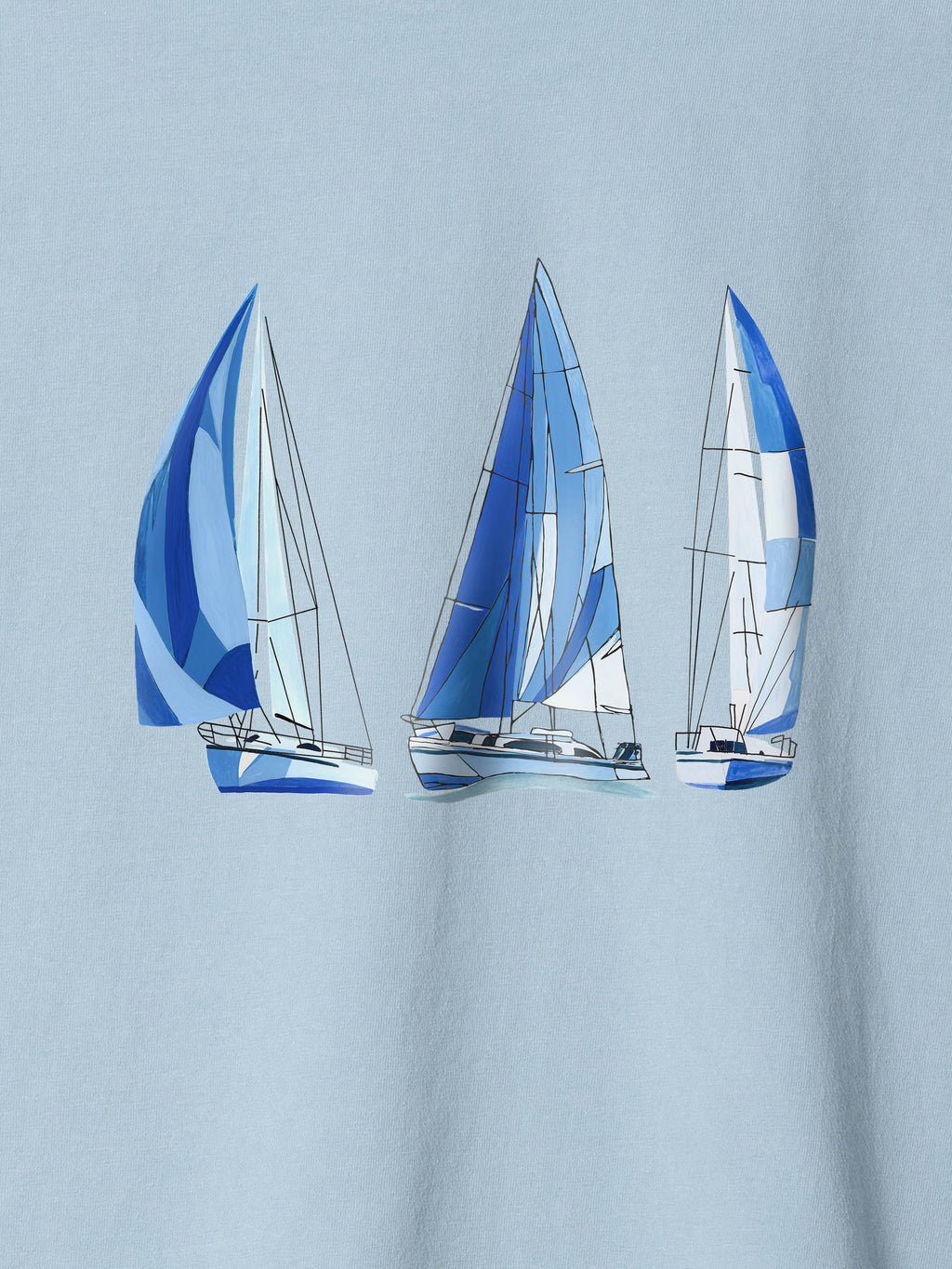 Greek sailing boats - Stonewashed T-Shirts