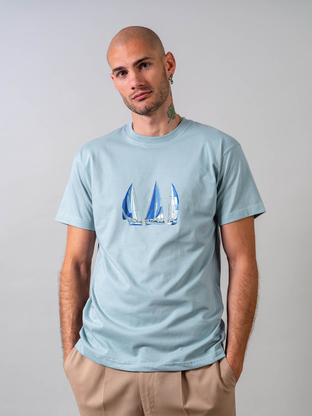 Greek sailing boats - Stonewashed T-Shirts