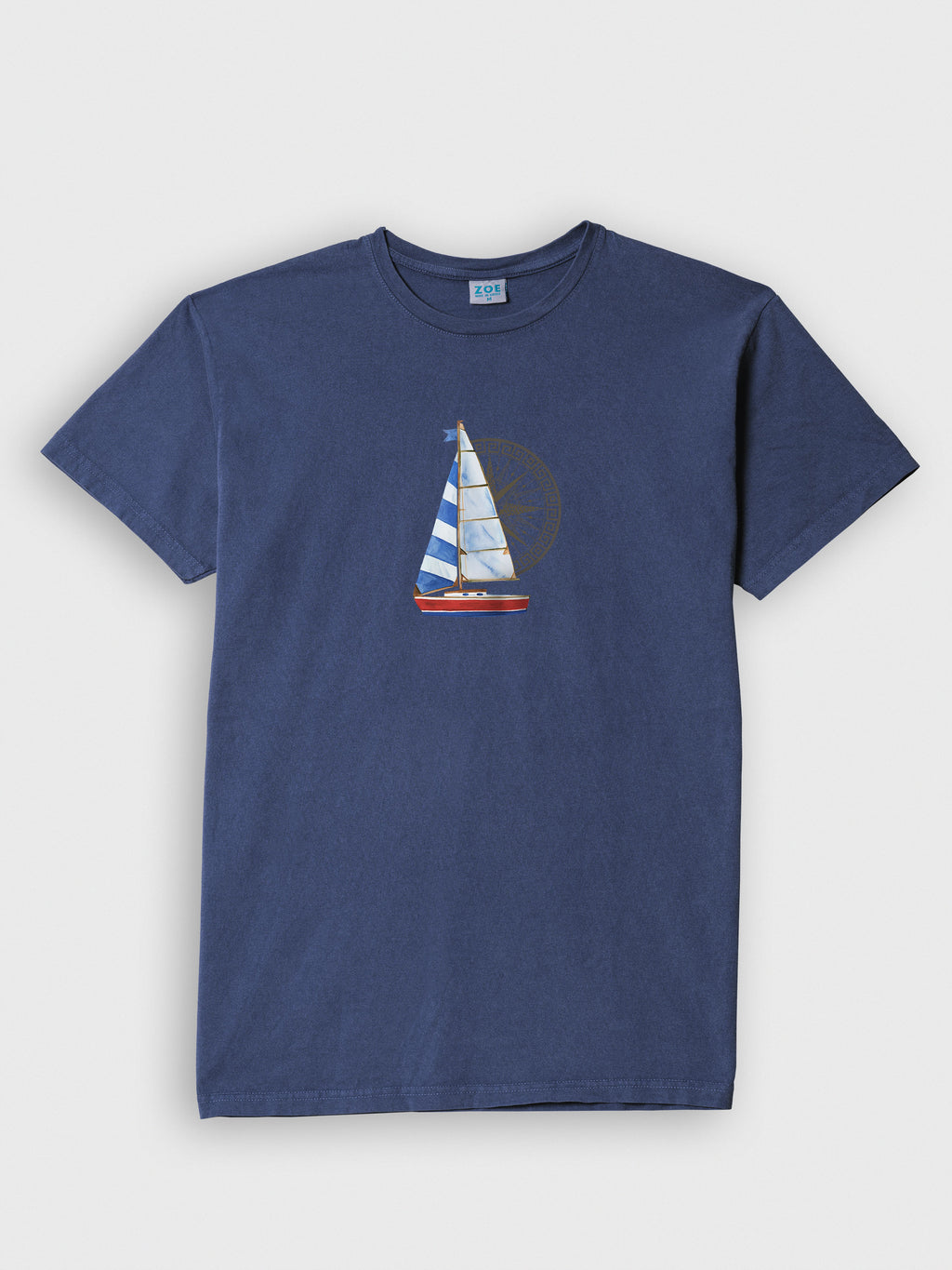 Sailing boat & Compass - Stonewashed T-Shirts
