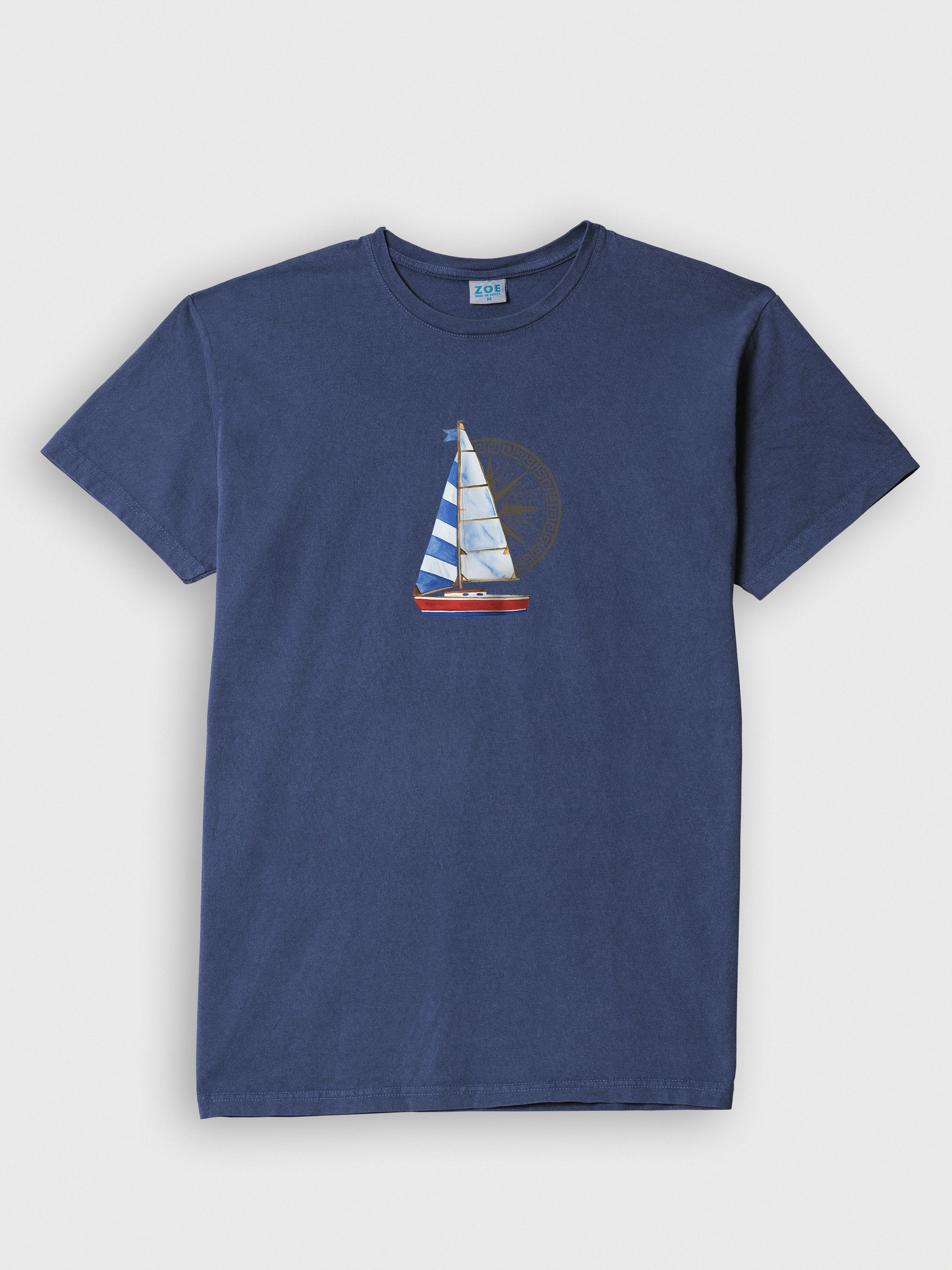 Sailing boat & Compass - Stonewashed T-Shirts