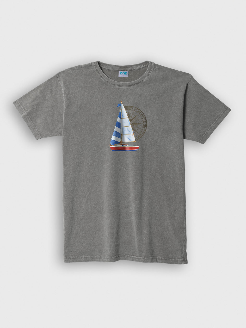 Sailing boat & Compass - Stonewashed T-Shirts