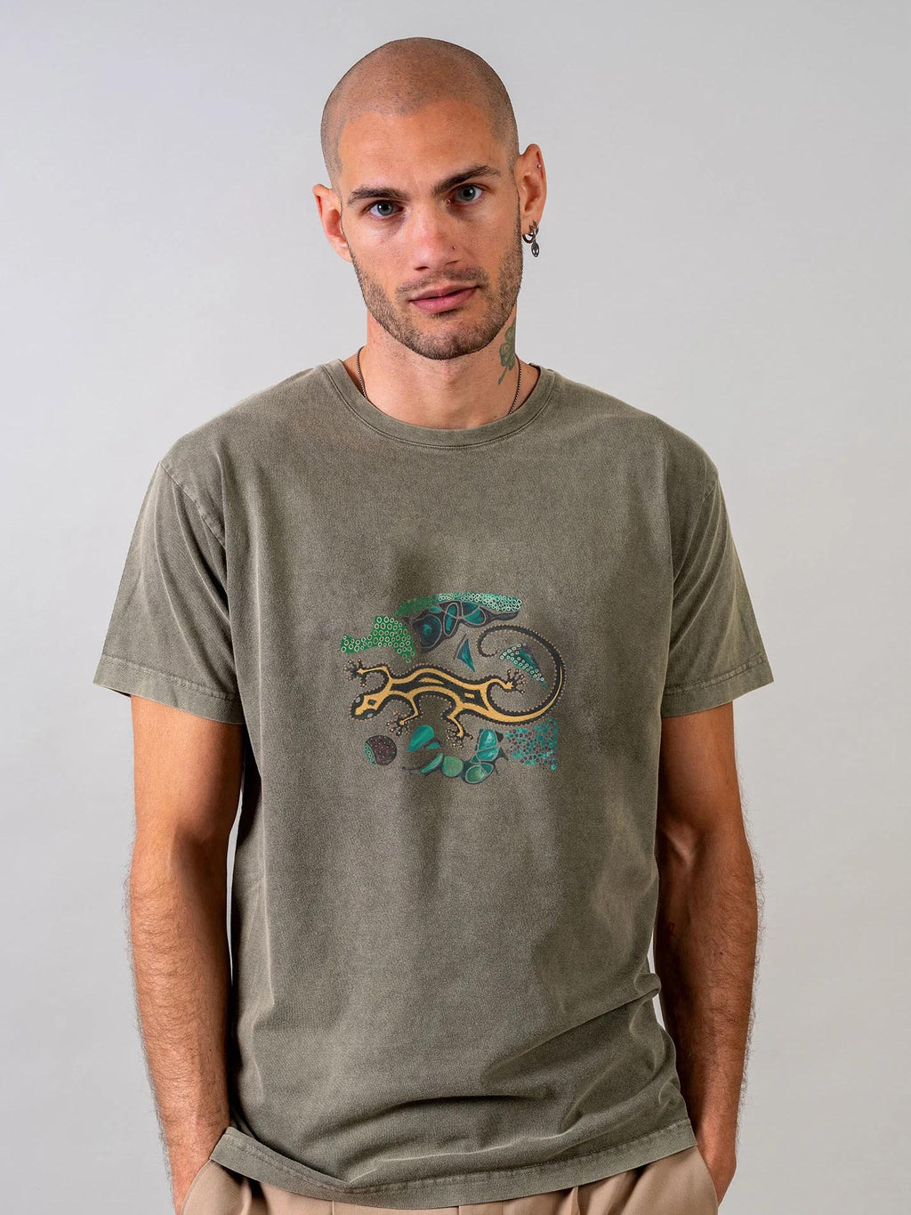 Mosaic Gecko - Stonewashed T-Shirts