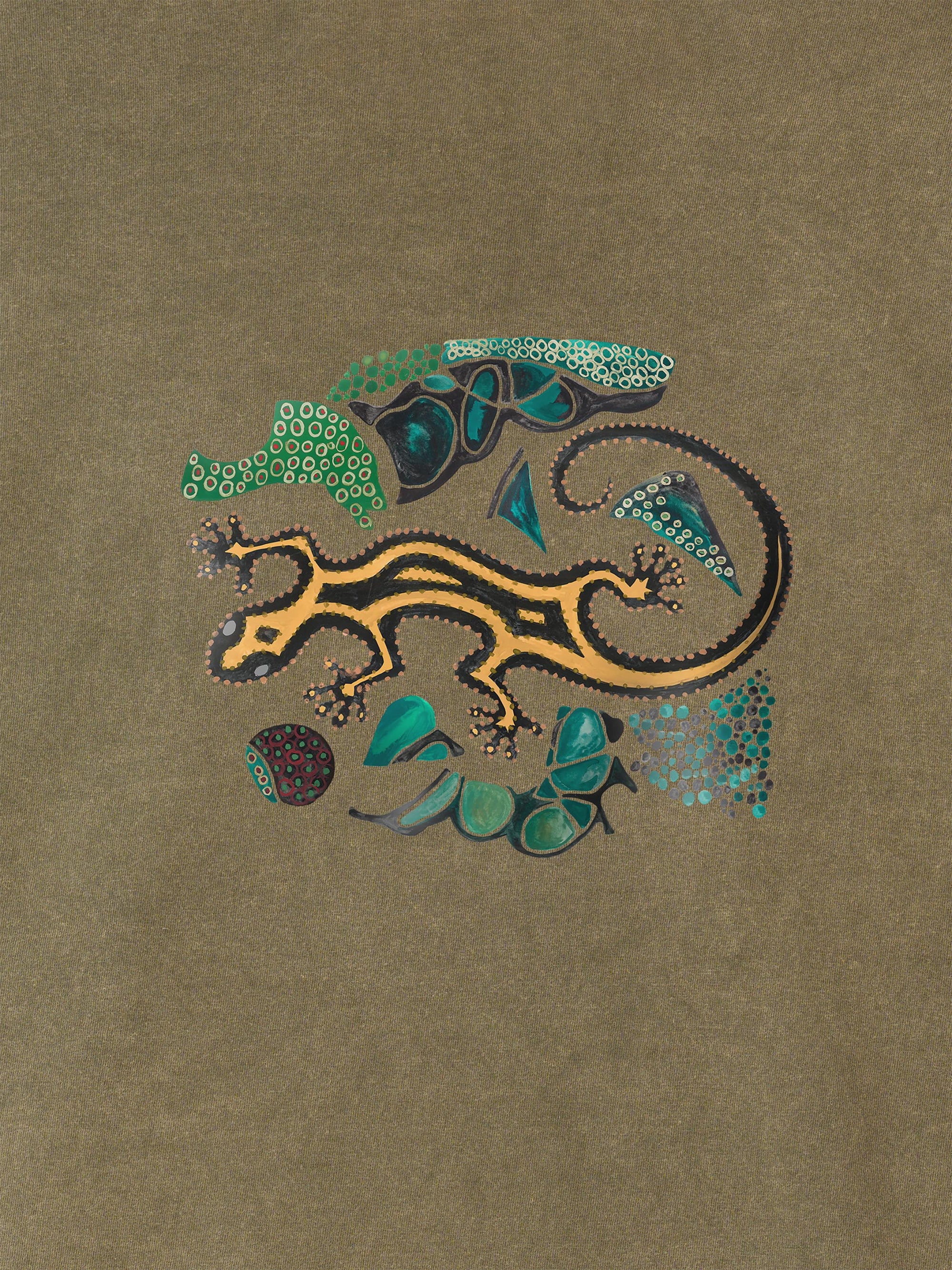 Mosaic Gecko - Stonewashed T-Shirts