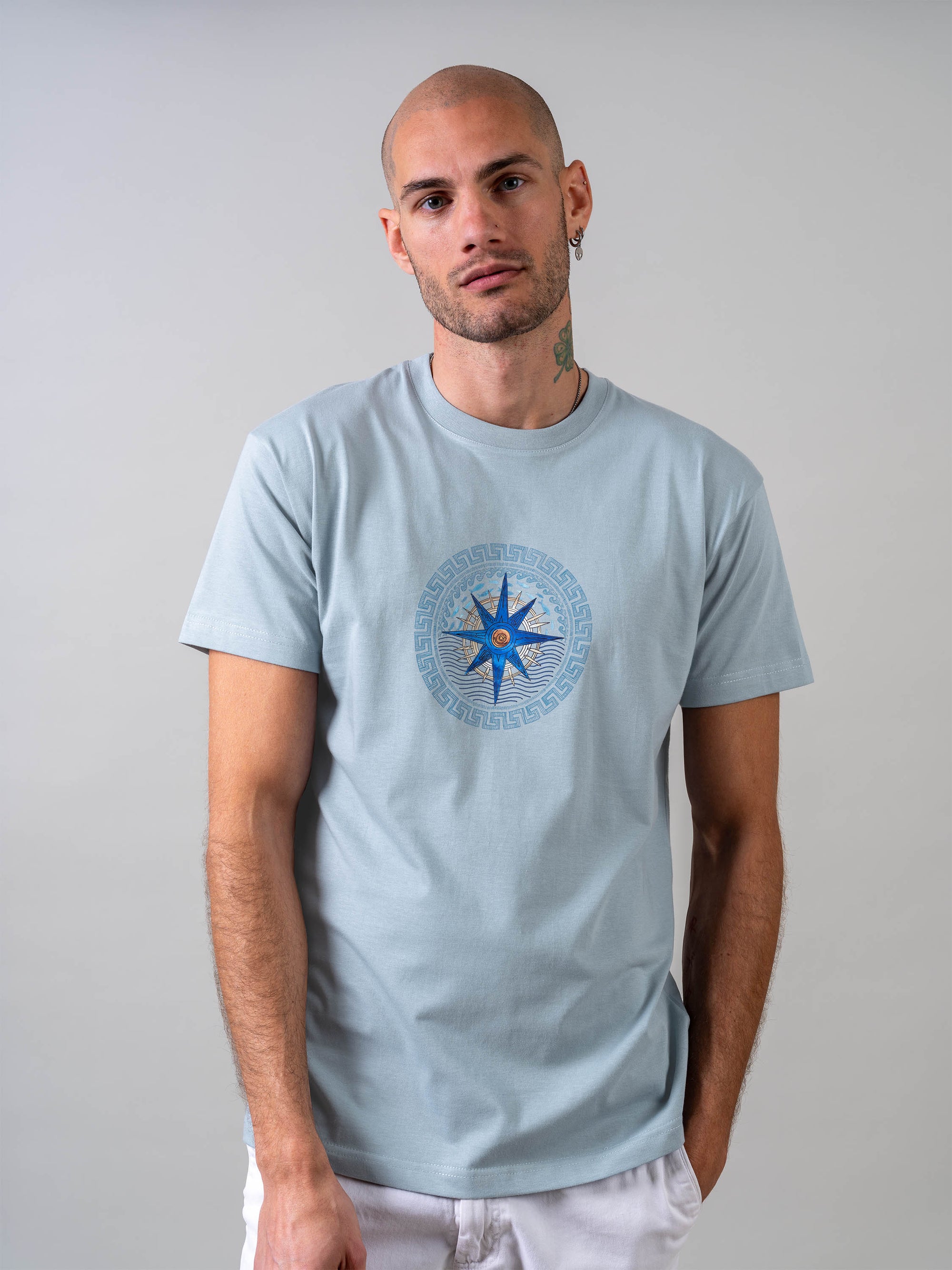 Aegean Star Compass - Stonewashed T-Shirts