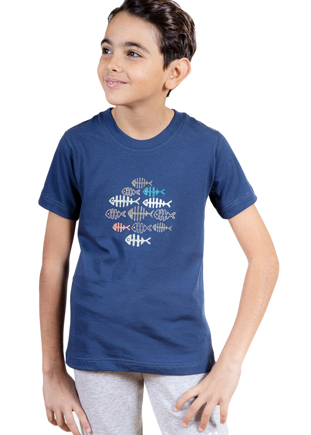 Colourful Fishbones - T-Shirts