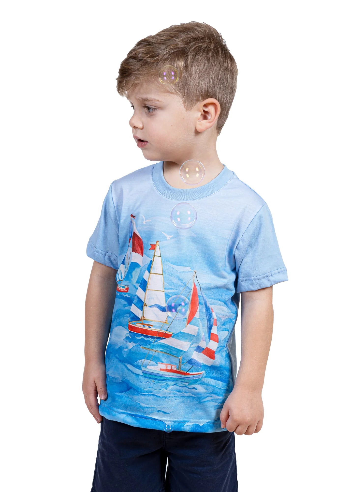 Colourful Boats - T-Shirts