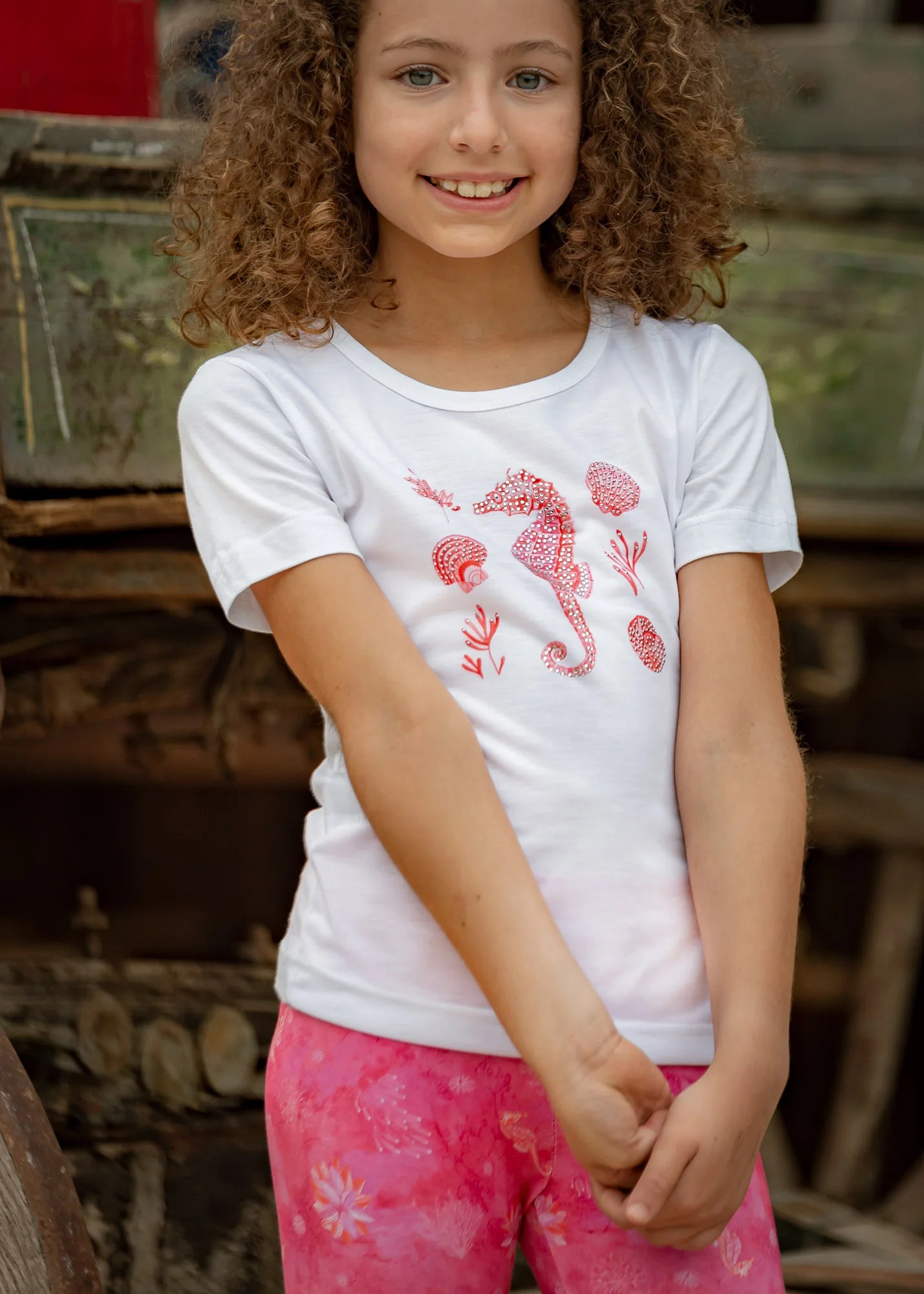 Seahorse and Corals - T-Shirts