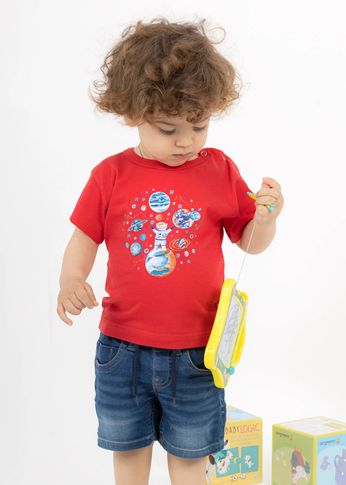 Astronaut and Planets - T-Shirts