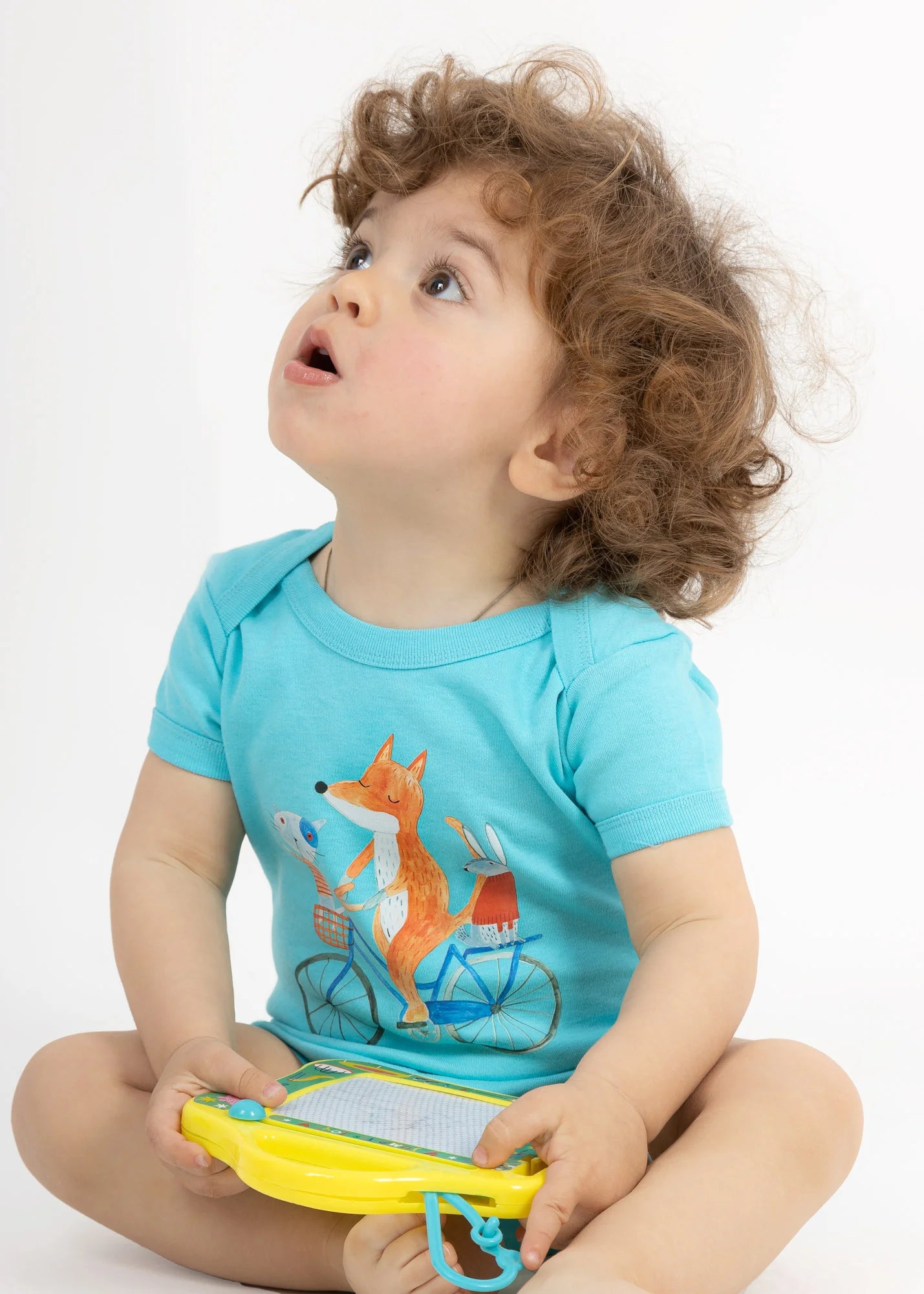 With sleeve - Animals on Bicycle - Bodysuits