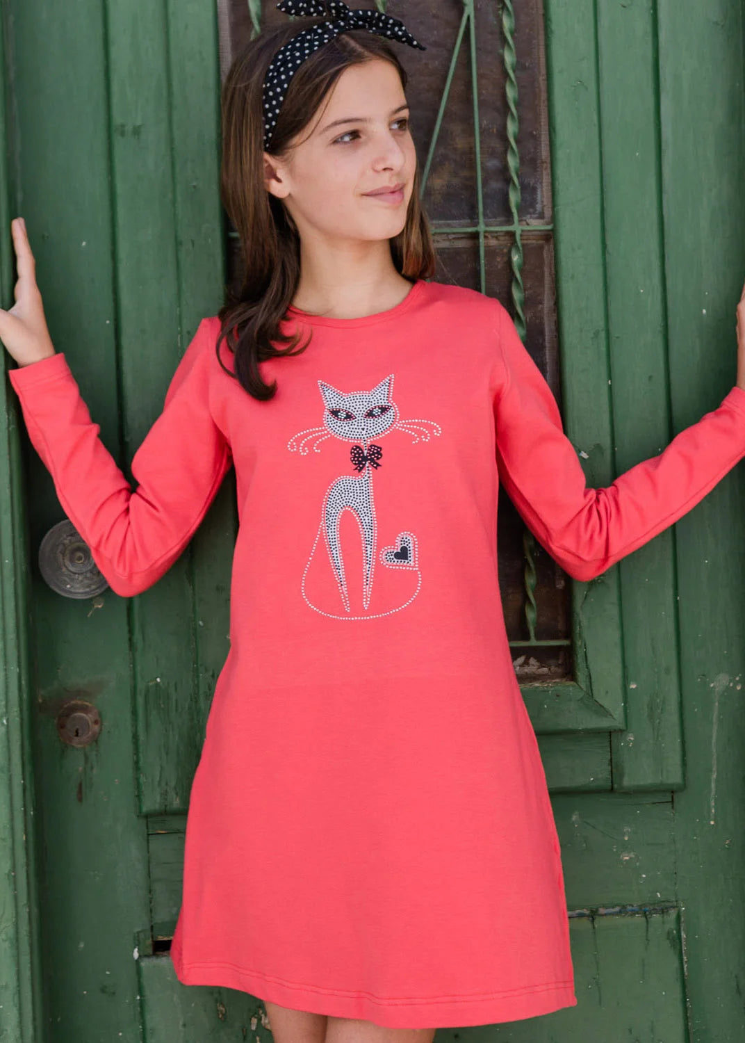 Sparkly Cat - Long Sleeve Dresses