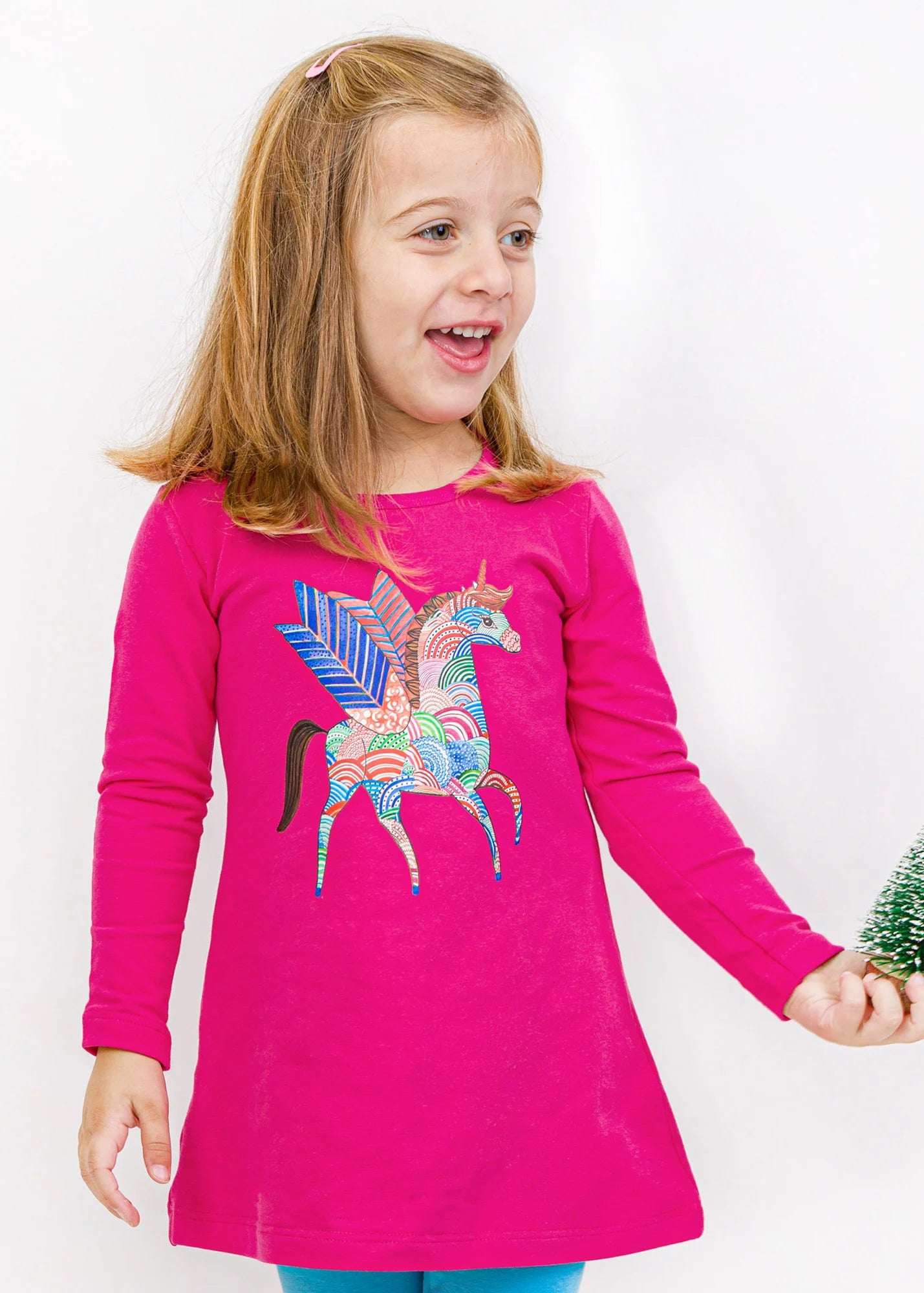 Radiant Unicorn - Long Sleeve Dresses