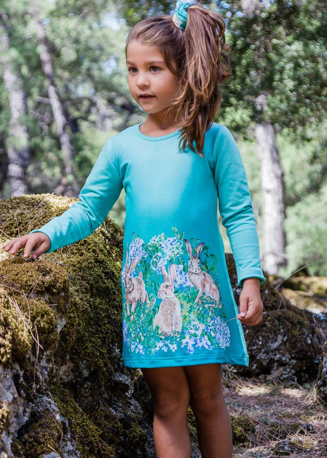 Bunny Garden - Long Sleeve Dresses
