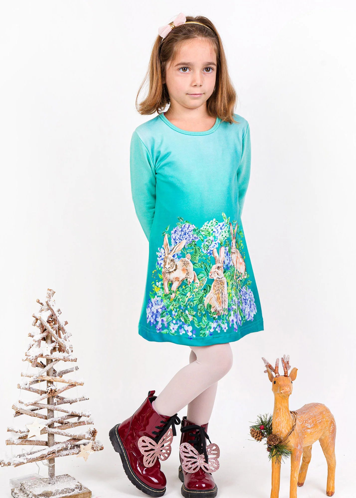 Bunny Garden - Long Sleeve Dresses