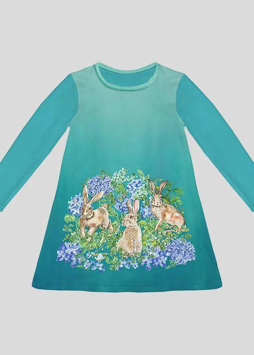 Bunny Garden - Long Sleeve Dresses